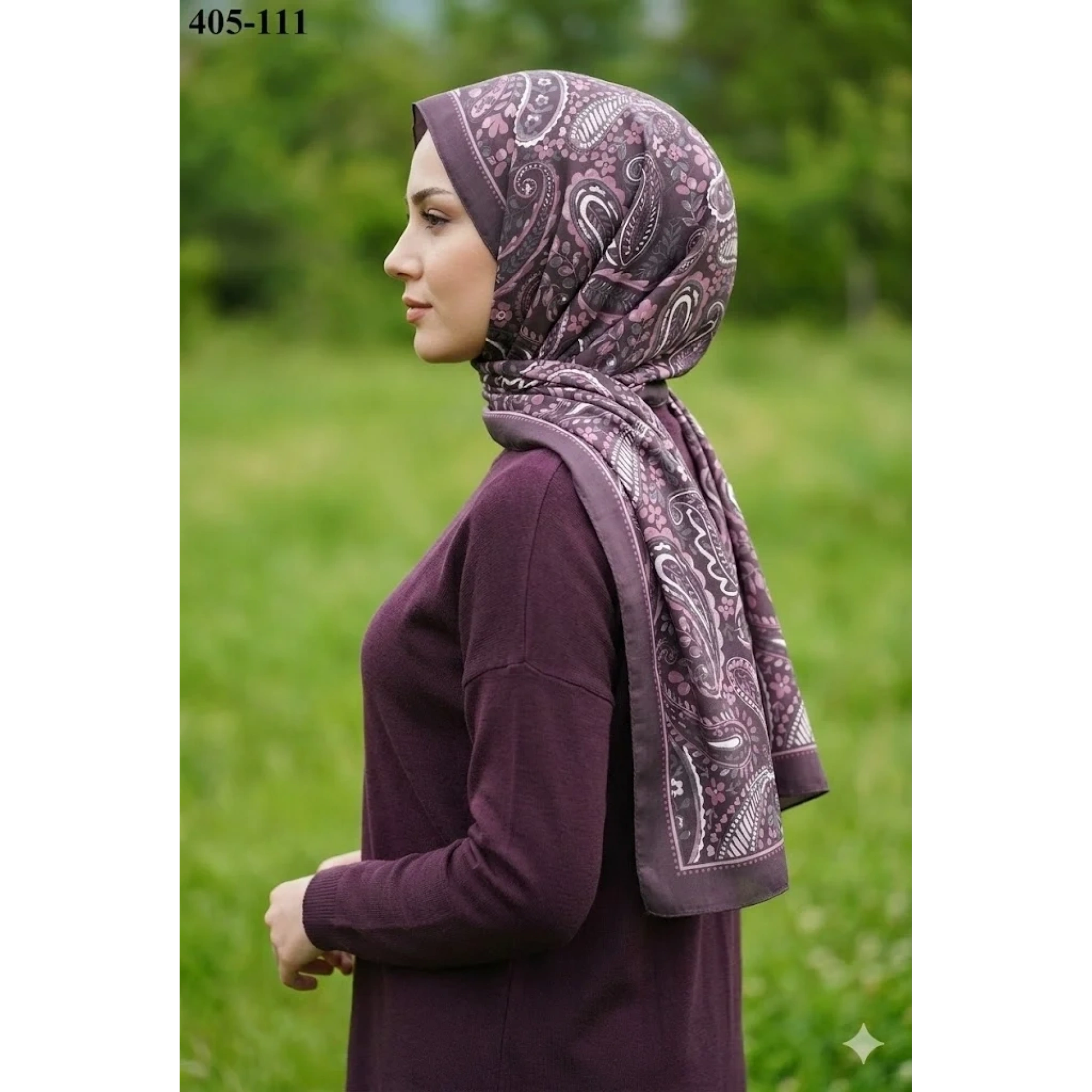 Eylül İpek Etnik Desen Soft Şal 405-111