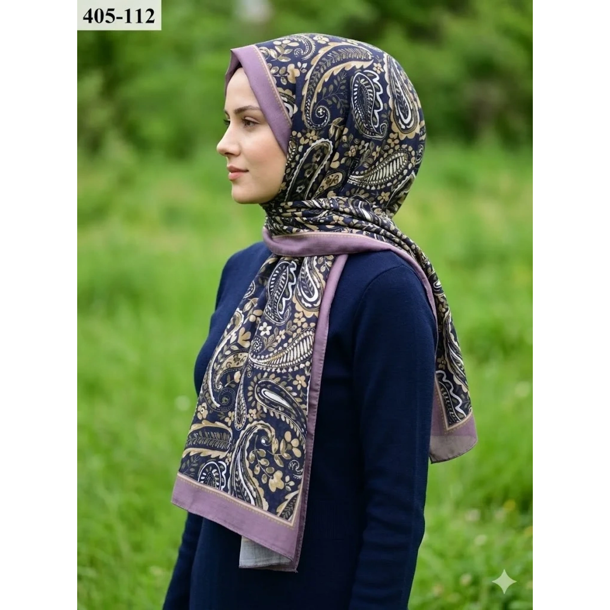 Eylül İpek Etnik Desen Soft Şal 405-112