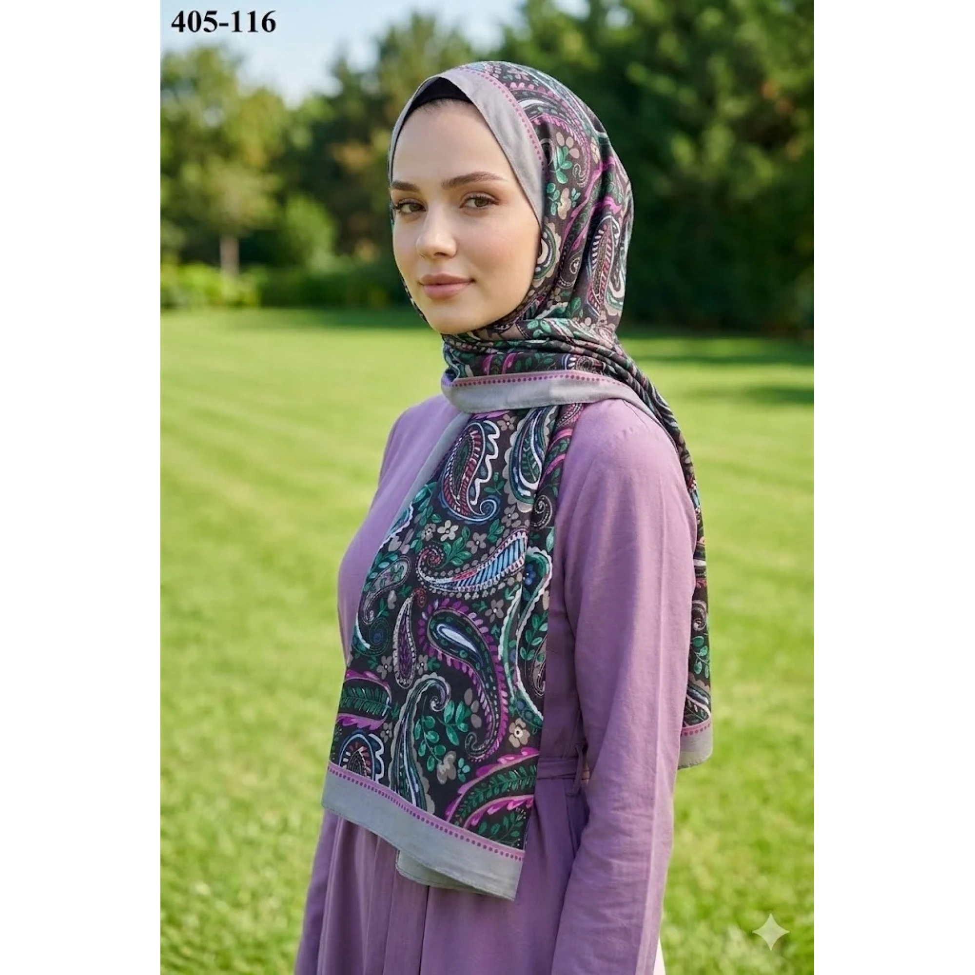 Eylül İpek Etnik Desen Soft Şal 405-116