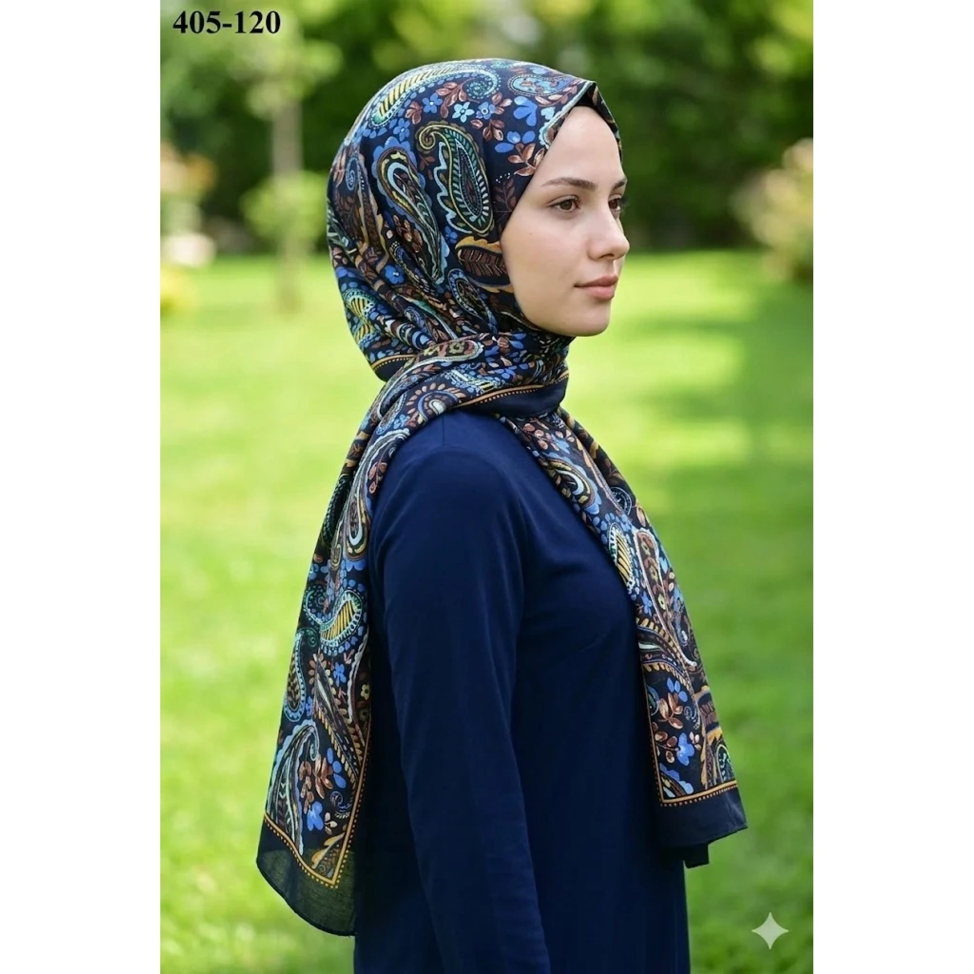 Eylül İpek Etnik Desen Soft Şal 405-120