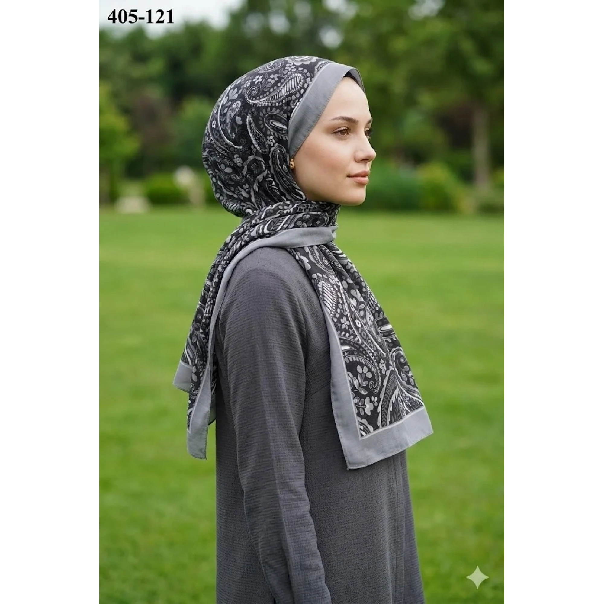 Eylül İpek Etnik Desen Soft Şal 405-121