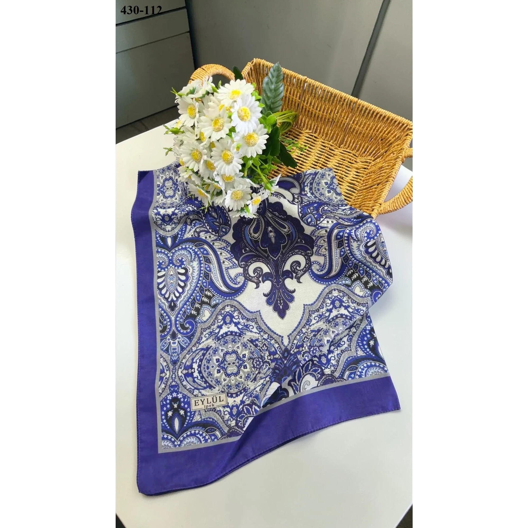 Eylül İpek Etnik Desen Soft Şal 430-112