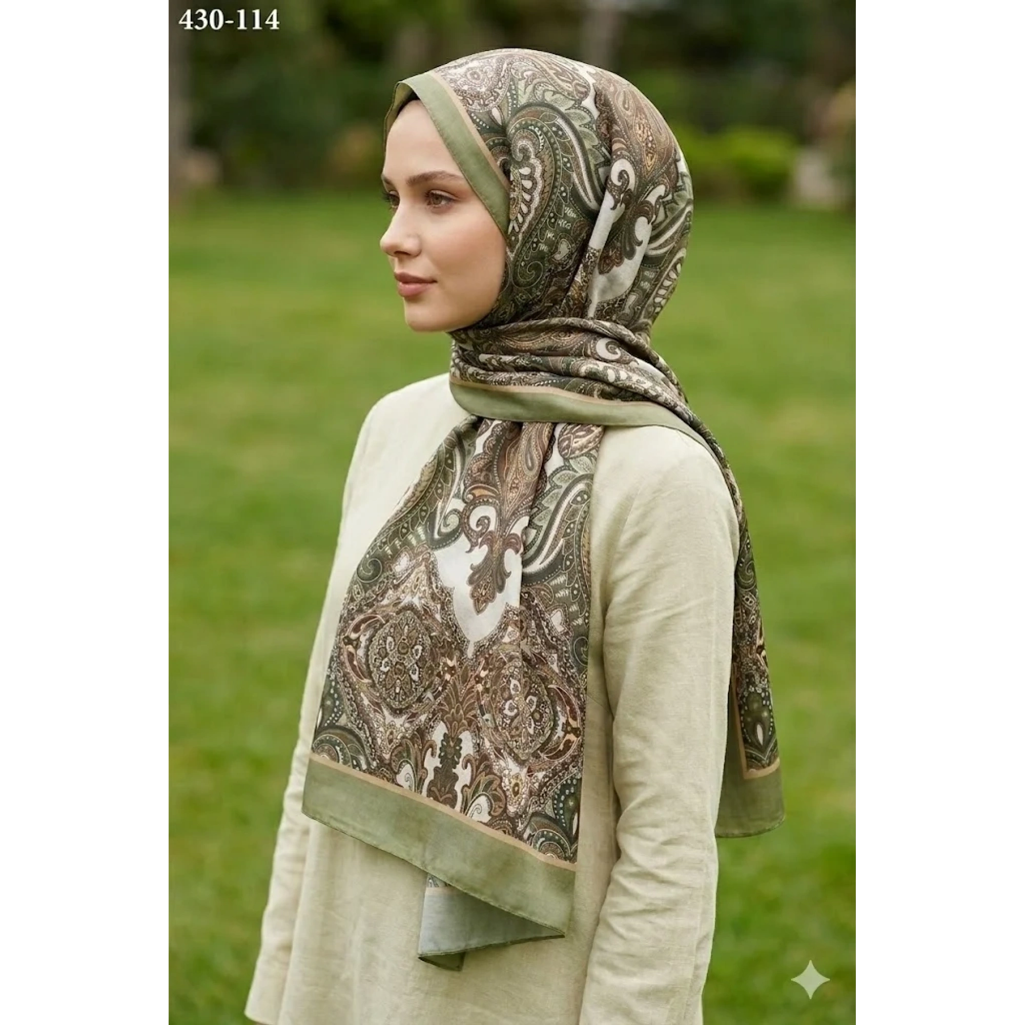 Eylül İpek Etnik Desen Soft Şal 430-114