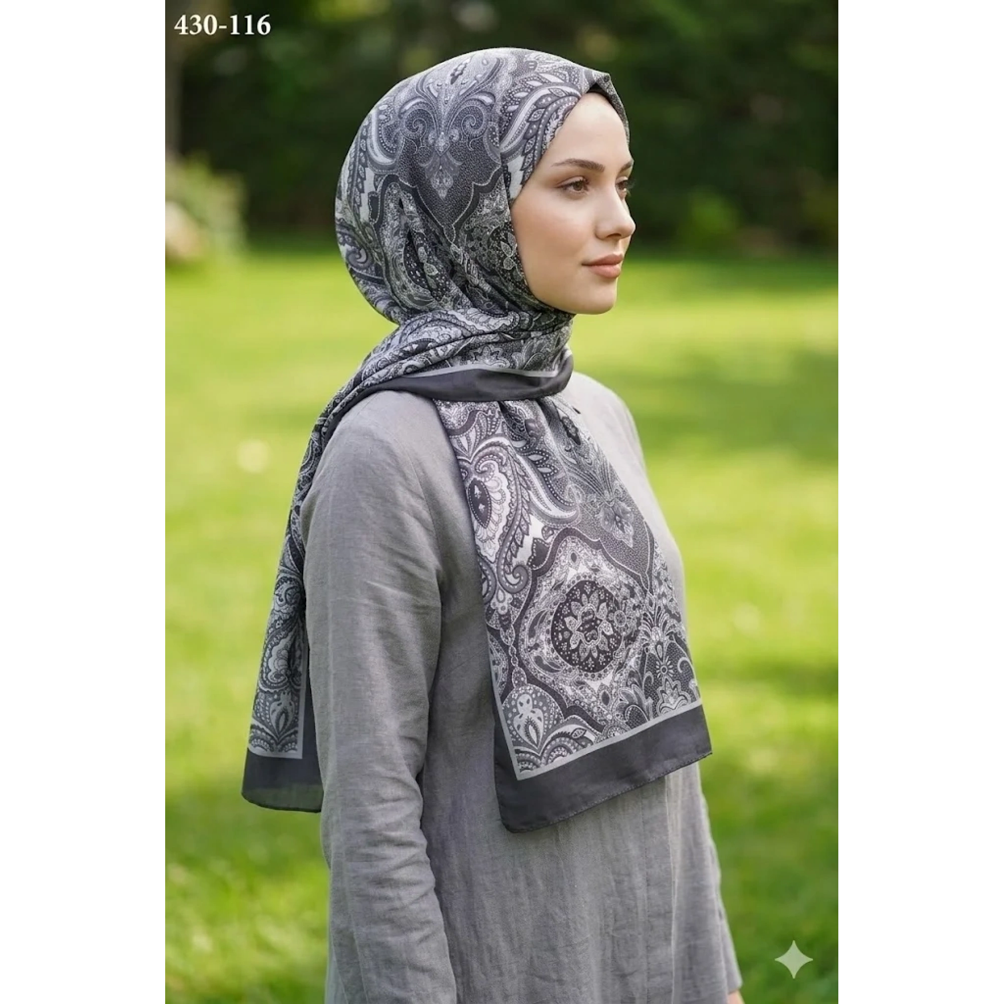 Eylül İpek Etnik Desen Soft Şal 430-116