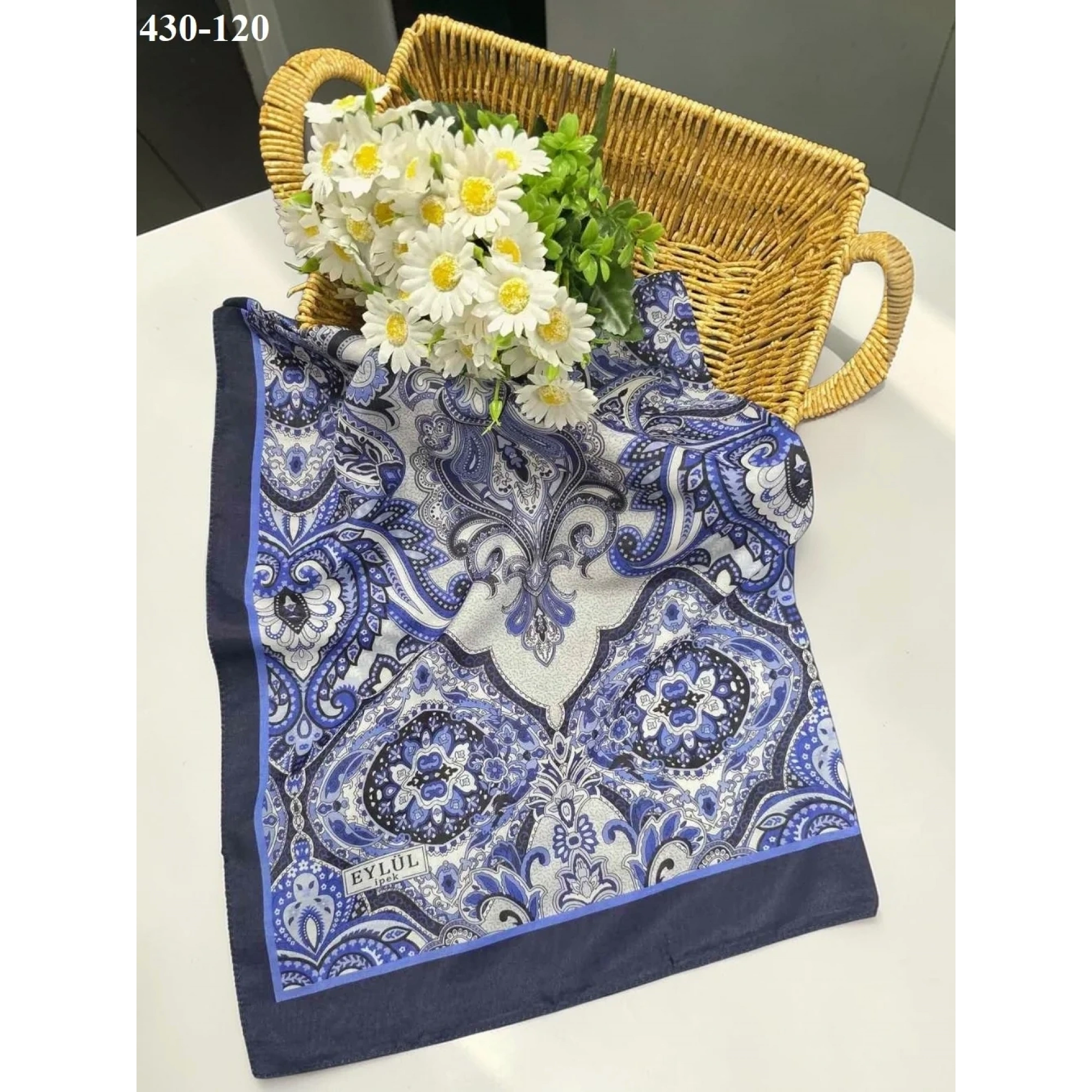Eylül İpek Etnik Desen Soft Şal 430-120