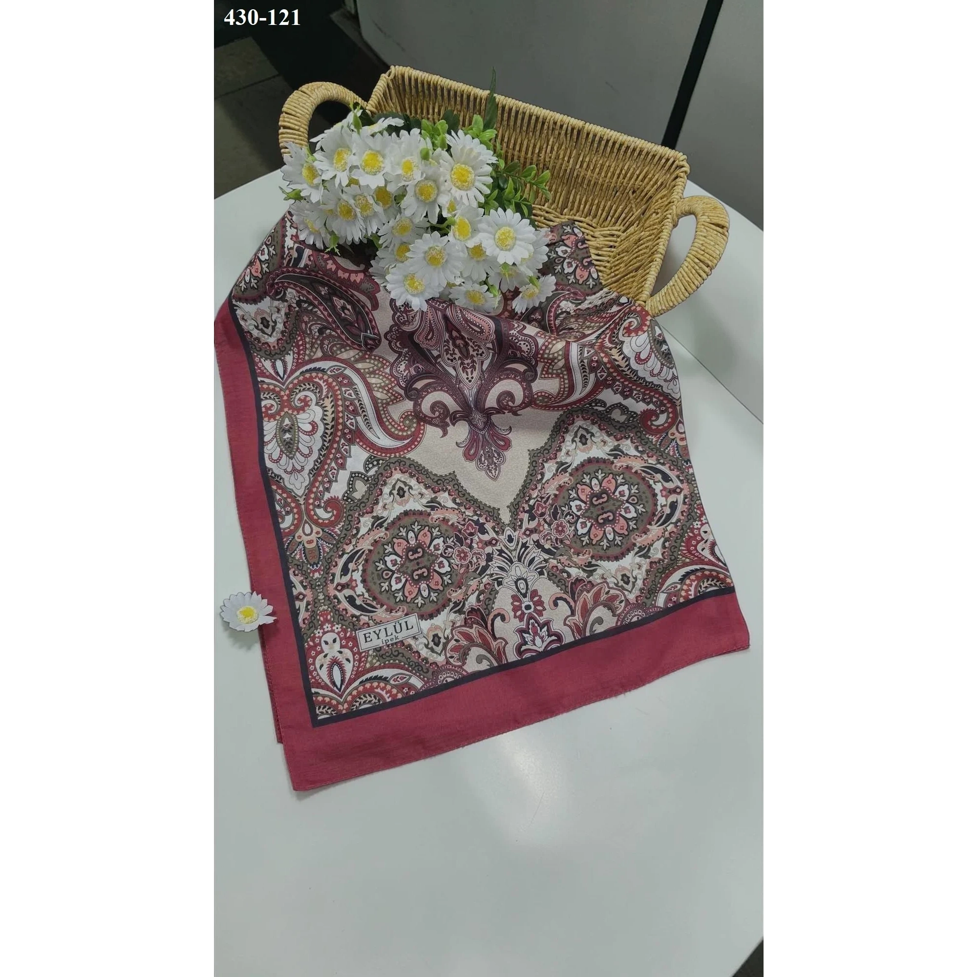 Eylül İpek Etnik Desen Soft Şal 430-121