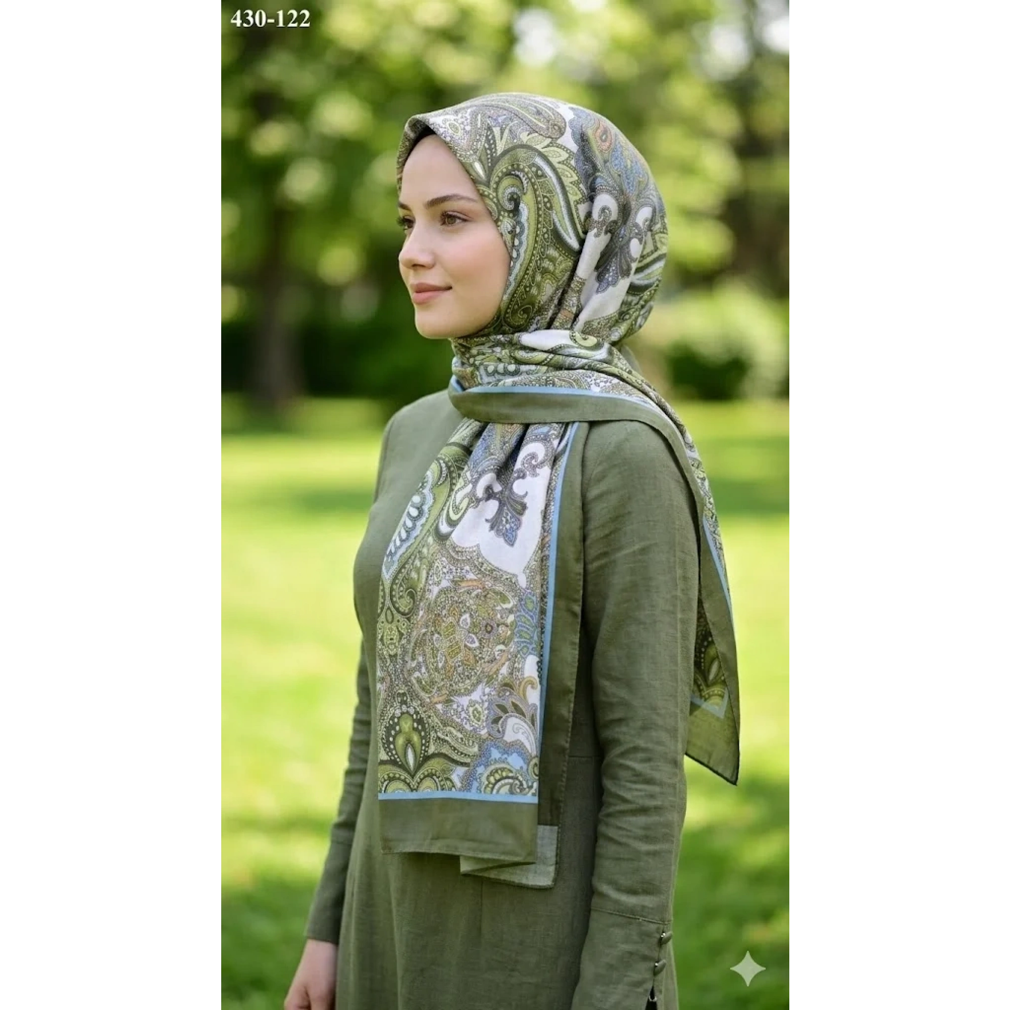 Eylül İpek Etnik Desen Soft Şal 430-122