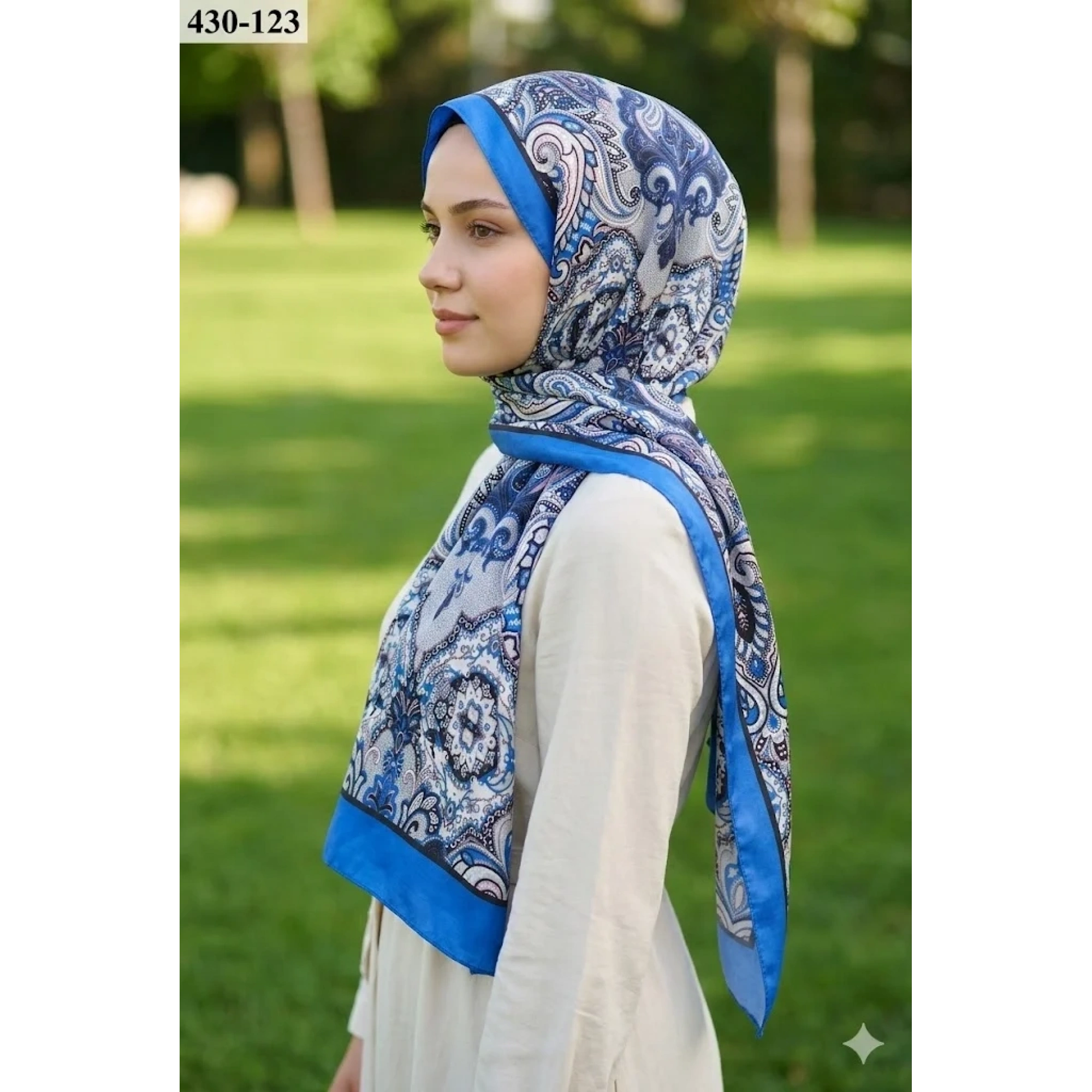 Eylül İpek Etnik Desen Soft Şal 430-123