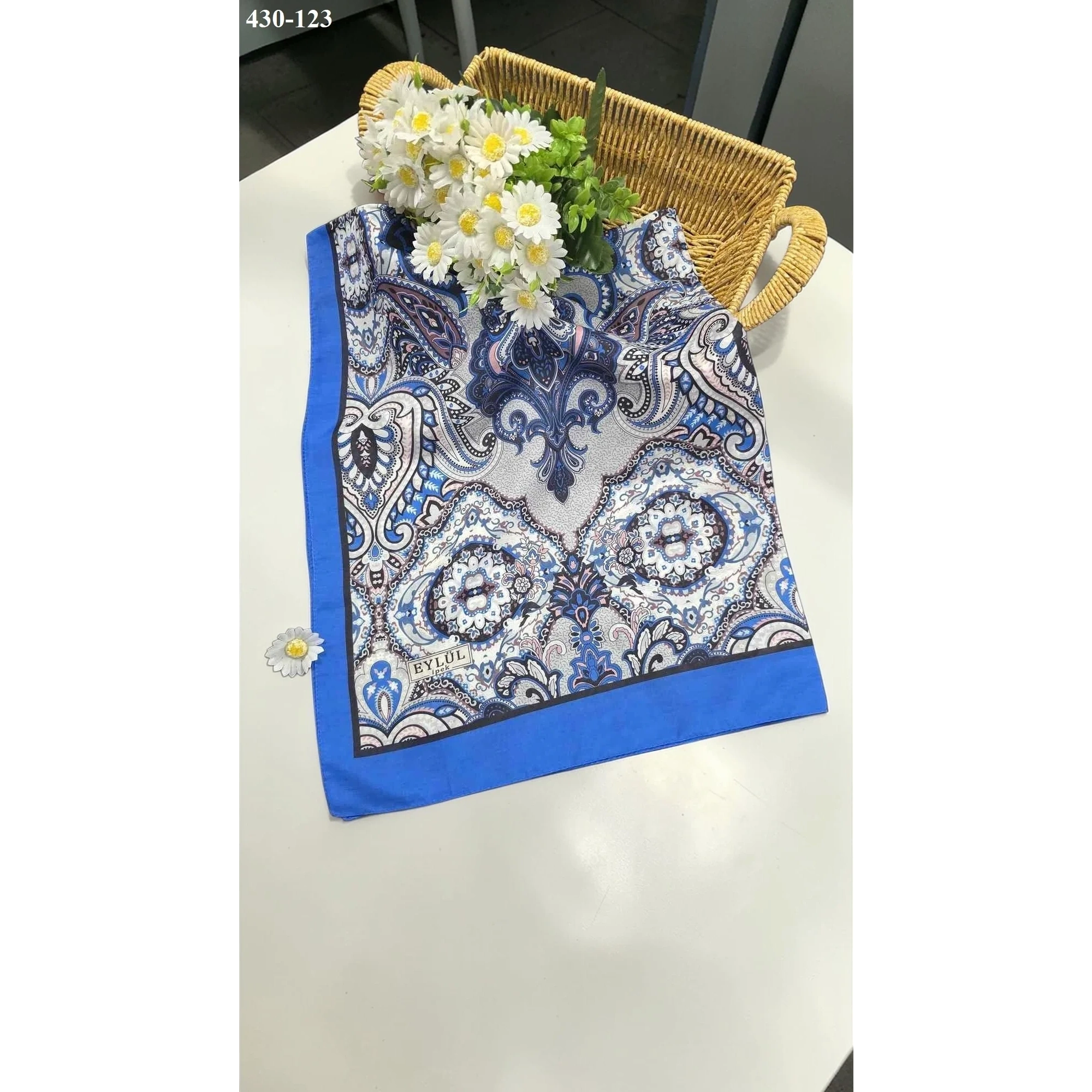 Eylül İpek Etnik Desen Soft Şal 430-123