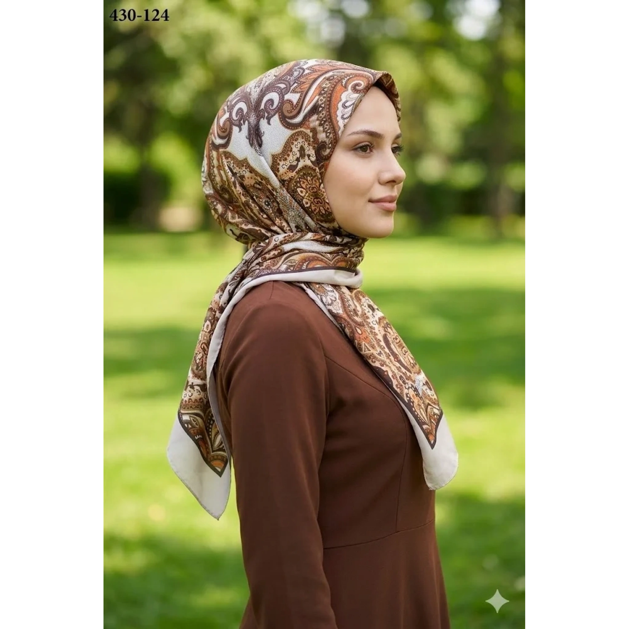 Eylül İpek Etnik Desen Soft Şal 430-124