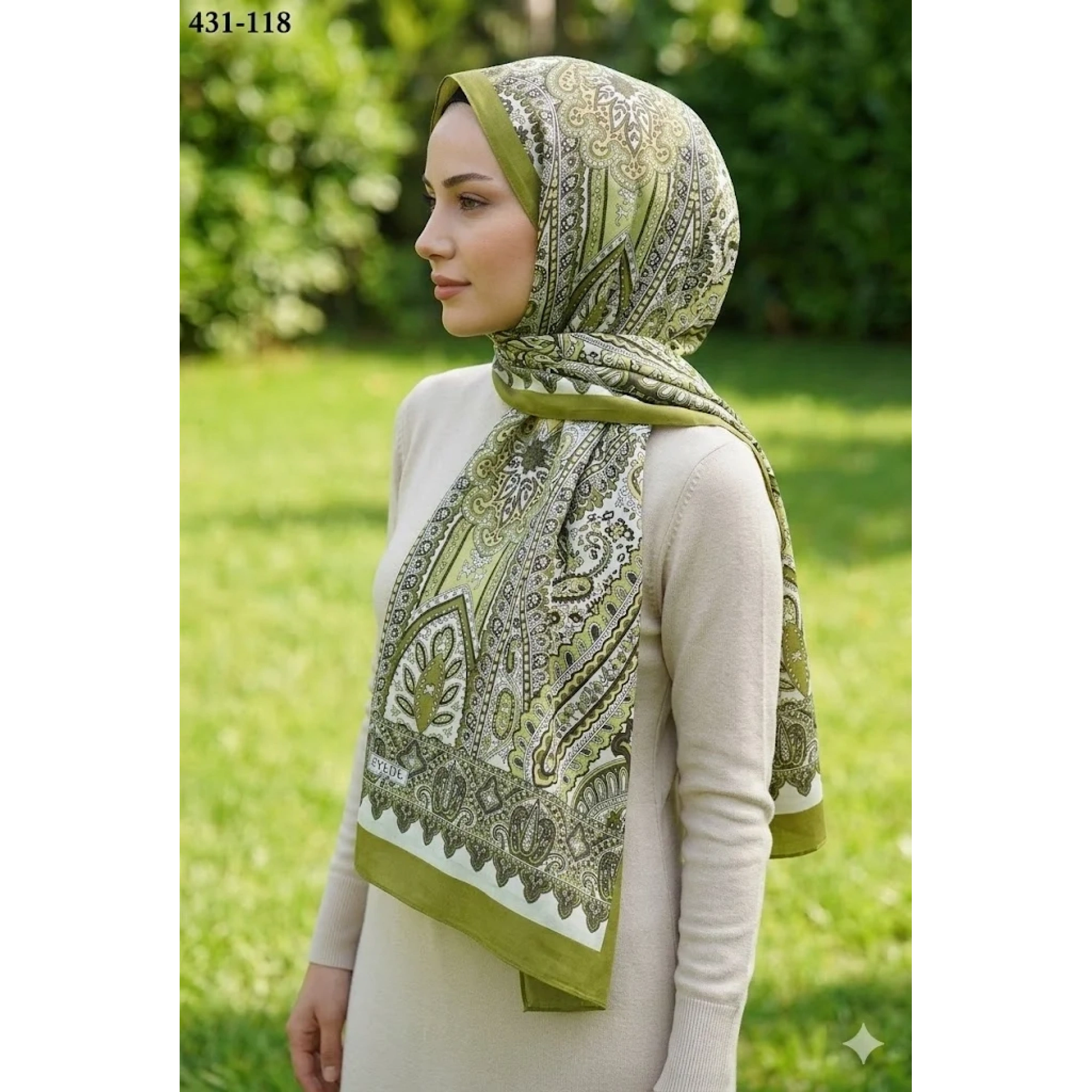 Eylül İpek Etnik Desen Soft Şal 431-118