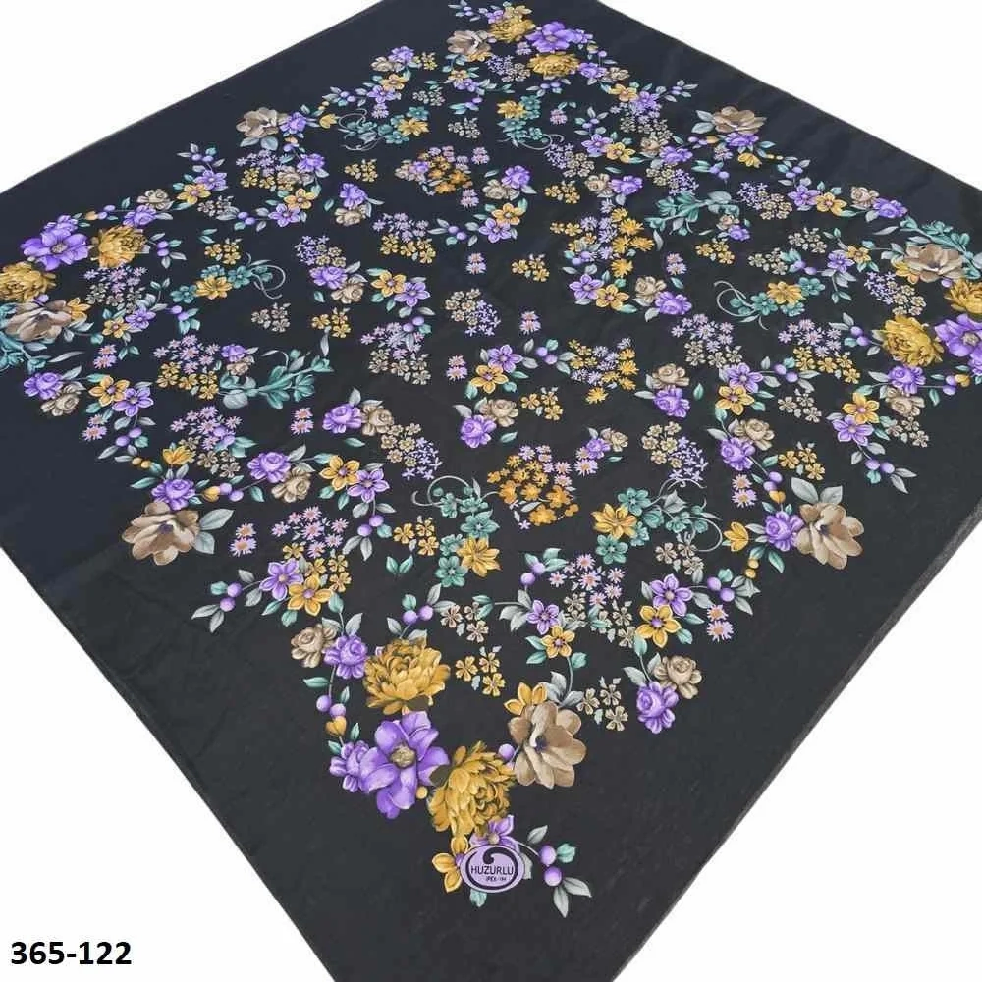 Huzurlu İpek Polyester Oyalık Yazma 365-122