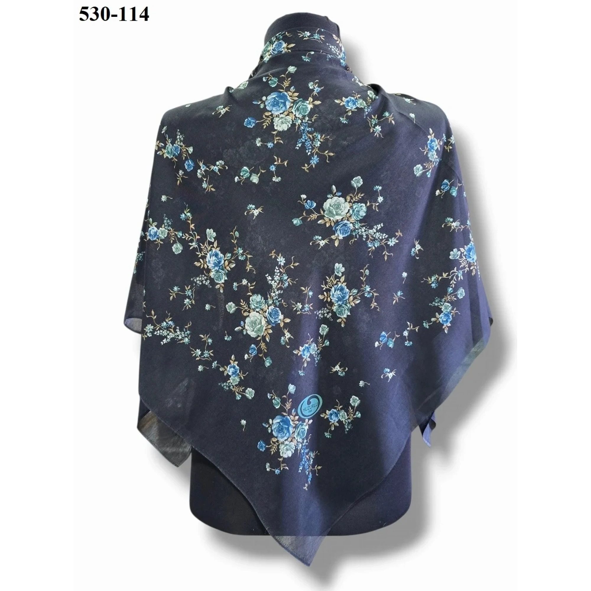 Huzurlu İpek Polyester Oyalık Yazma 530-114
