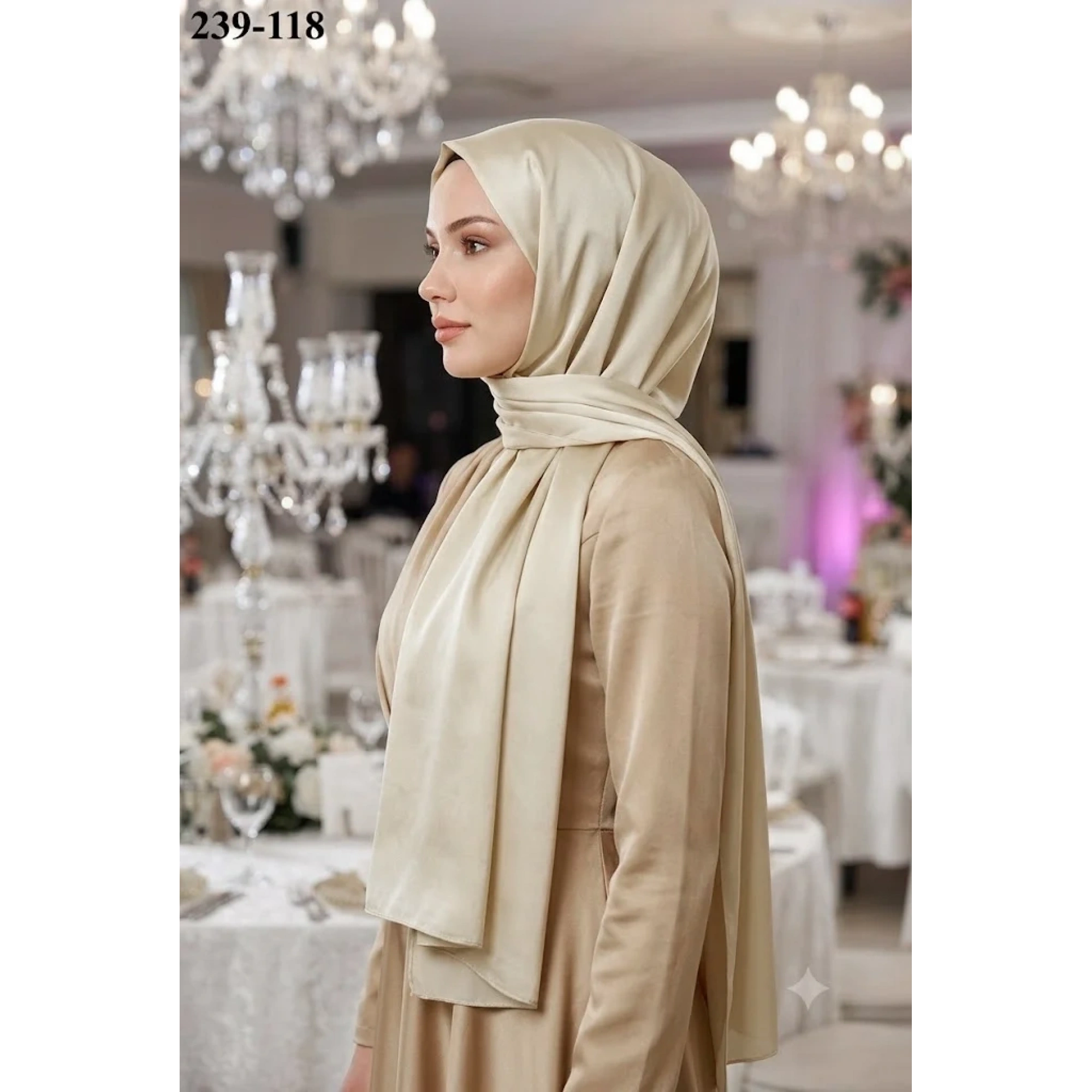JanJan Abiye Şal (Bej) 239-118