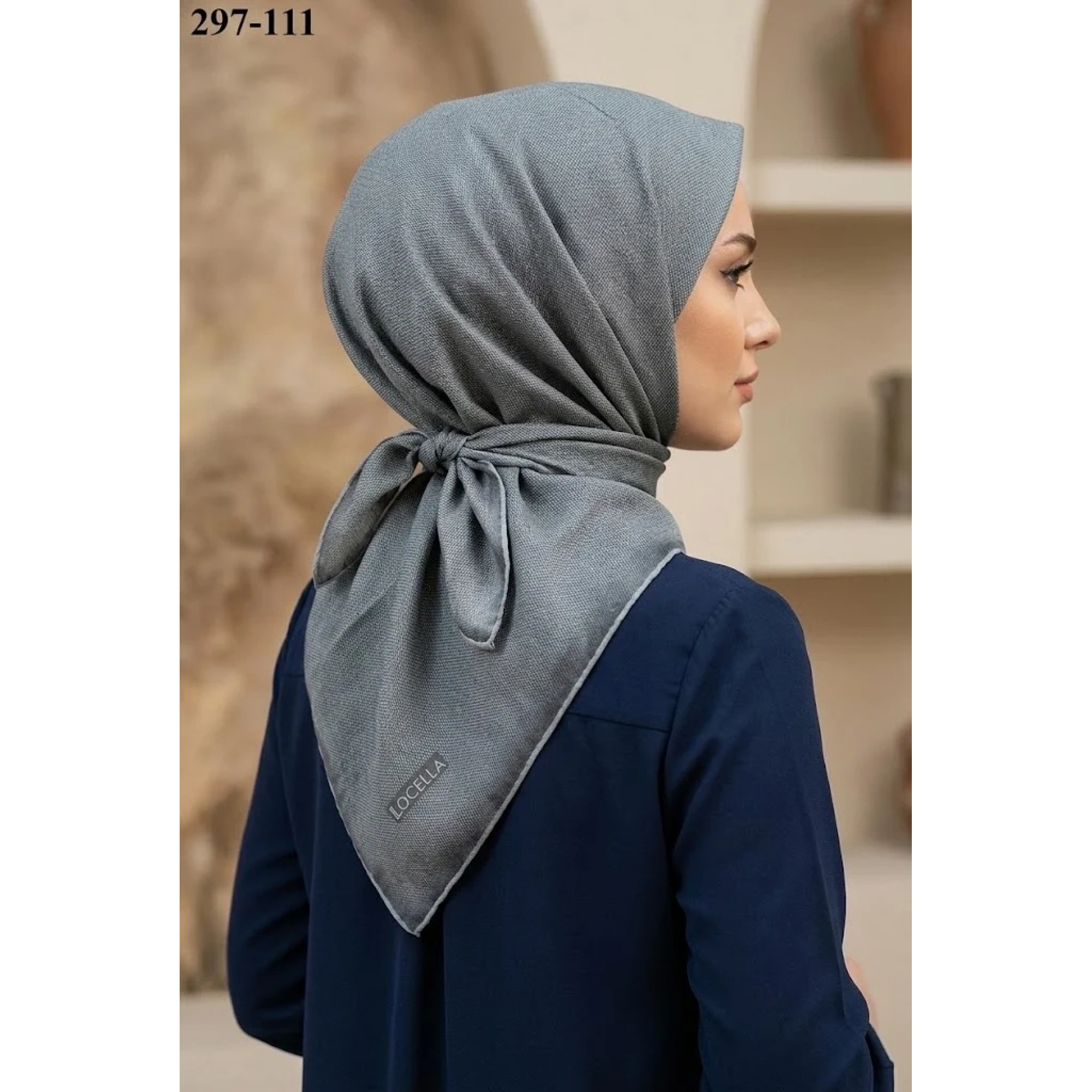 Locella Soft Pamuk Eşarp (Gri) 297-111