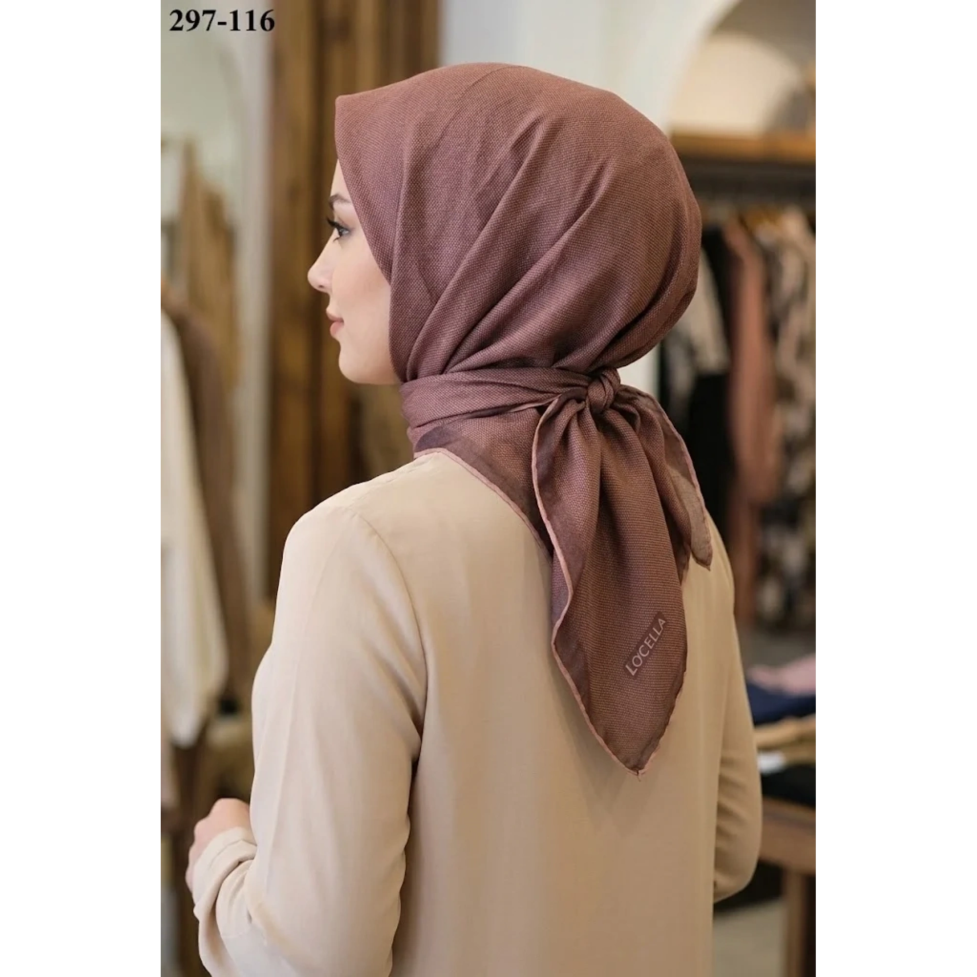 Locella Soft Pamuk Eşarp (Kiremit) 297-116