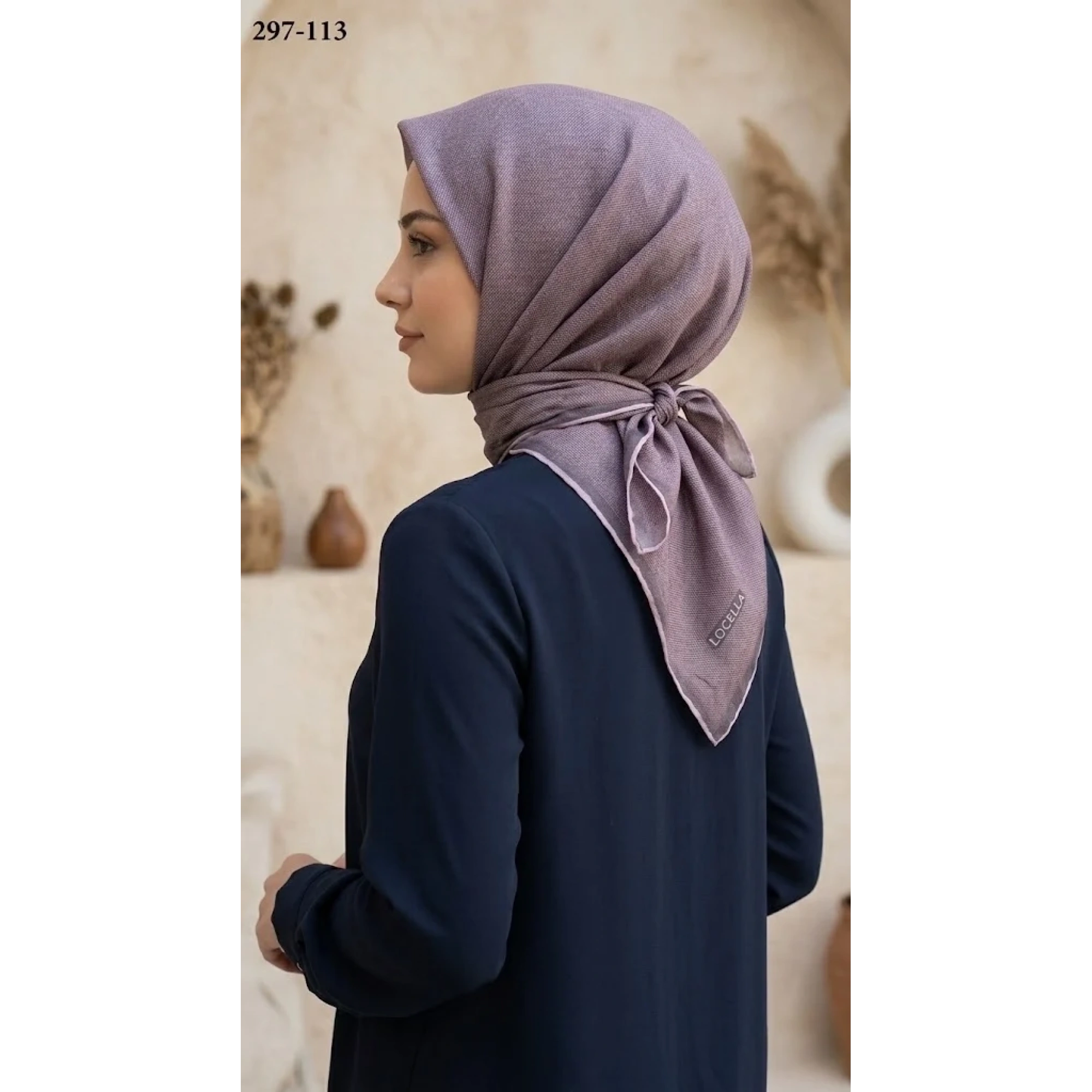 Locella Soft Pamuk Eşarp (Kirlü Gül) 297-113