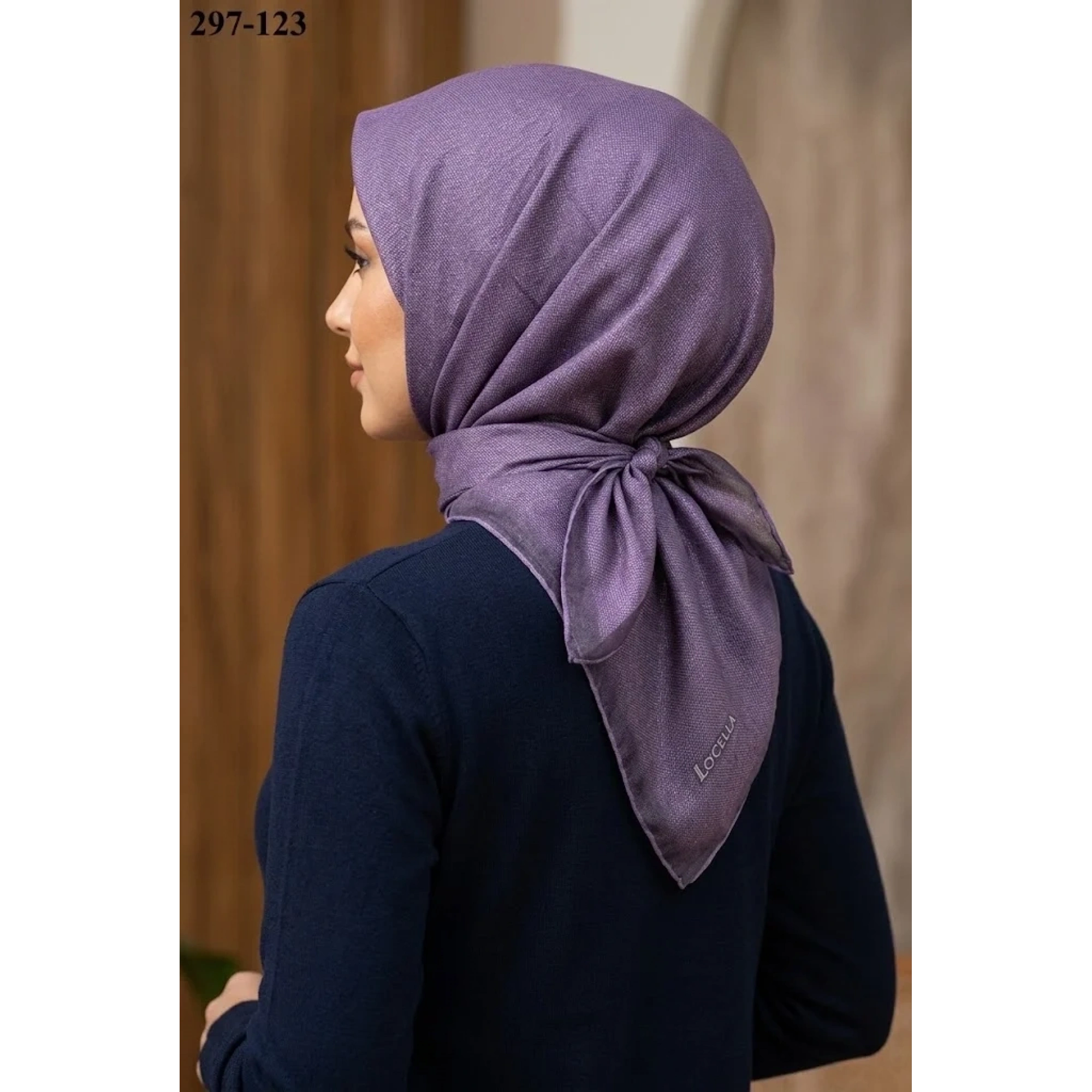 Locella Soft Pamuk Eşarp (Mor) 297-123