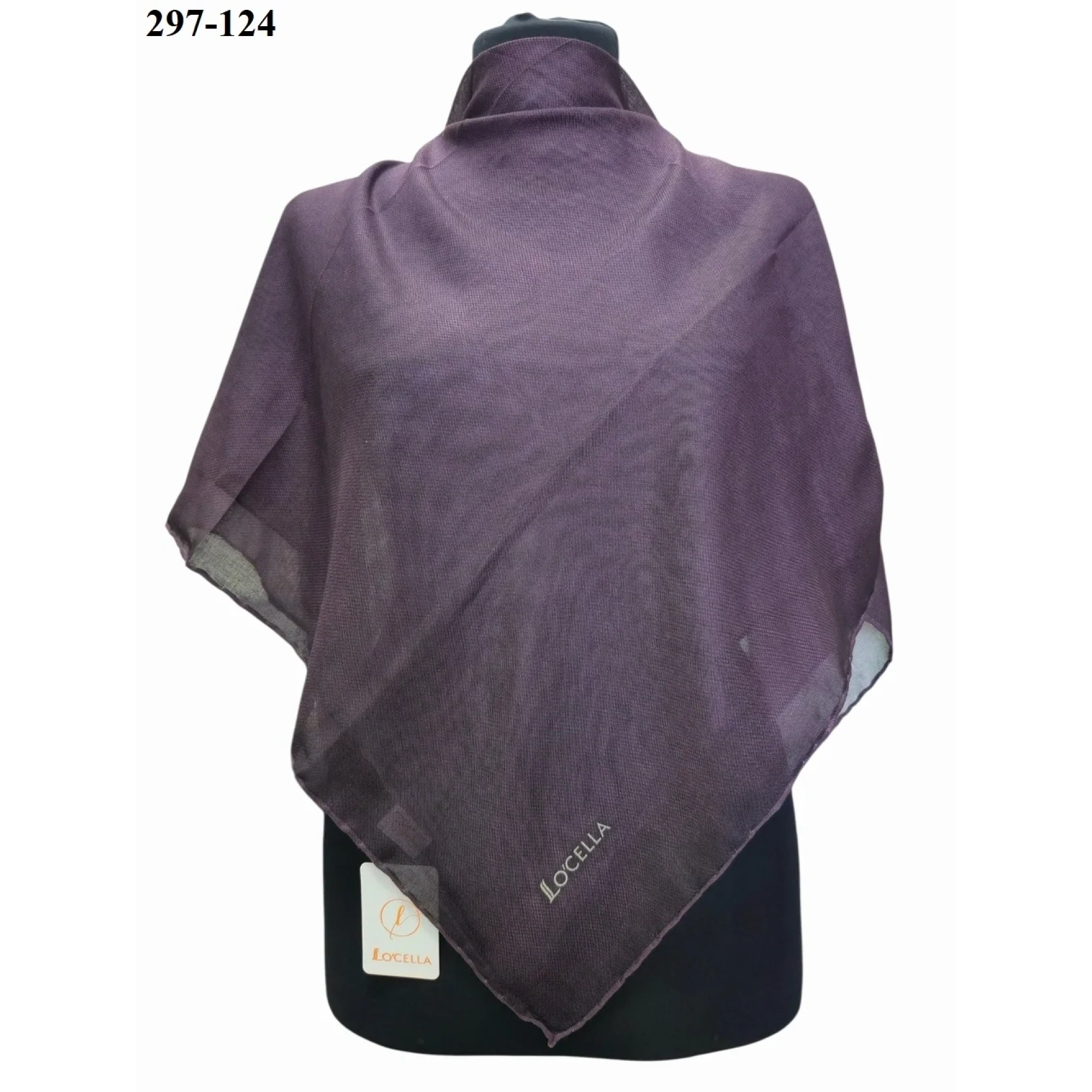 Locella Soft Pamuk Eşarp (Mürdüm) 297-124