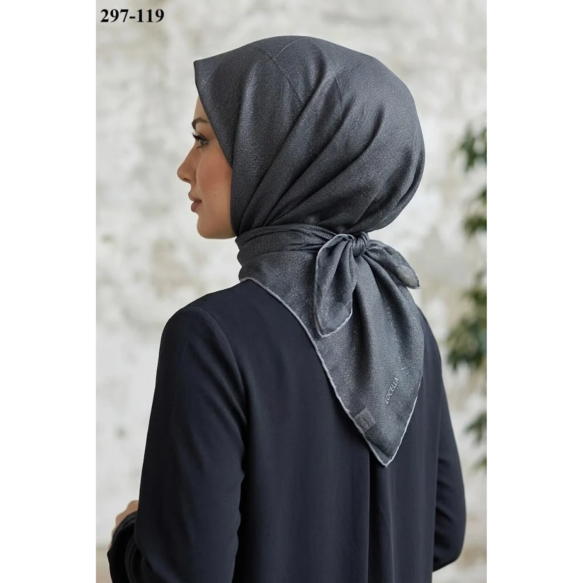 Locella Soft Pamuk Eşarp (Siyah) 297-119