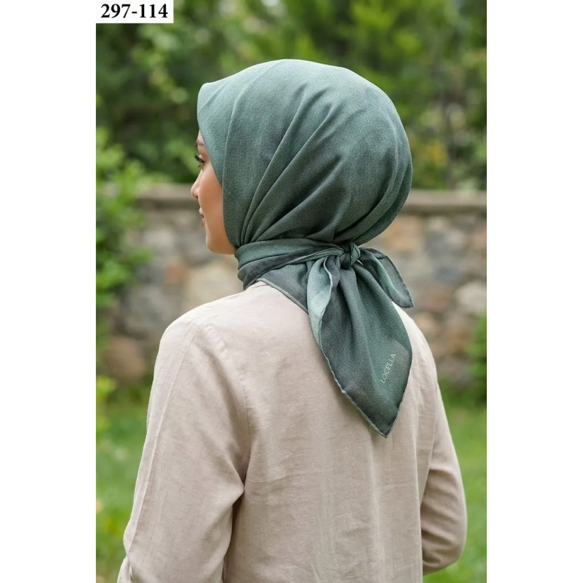 Locella Soft Pamuk Eşarp (Yeşil) 297-114