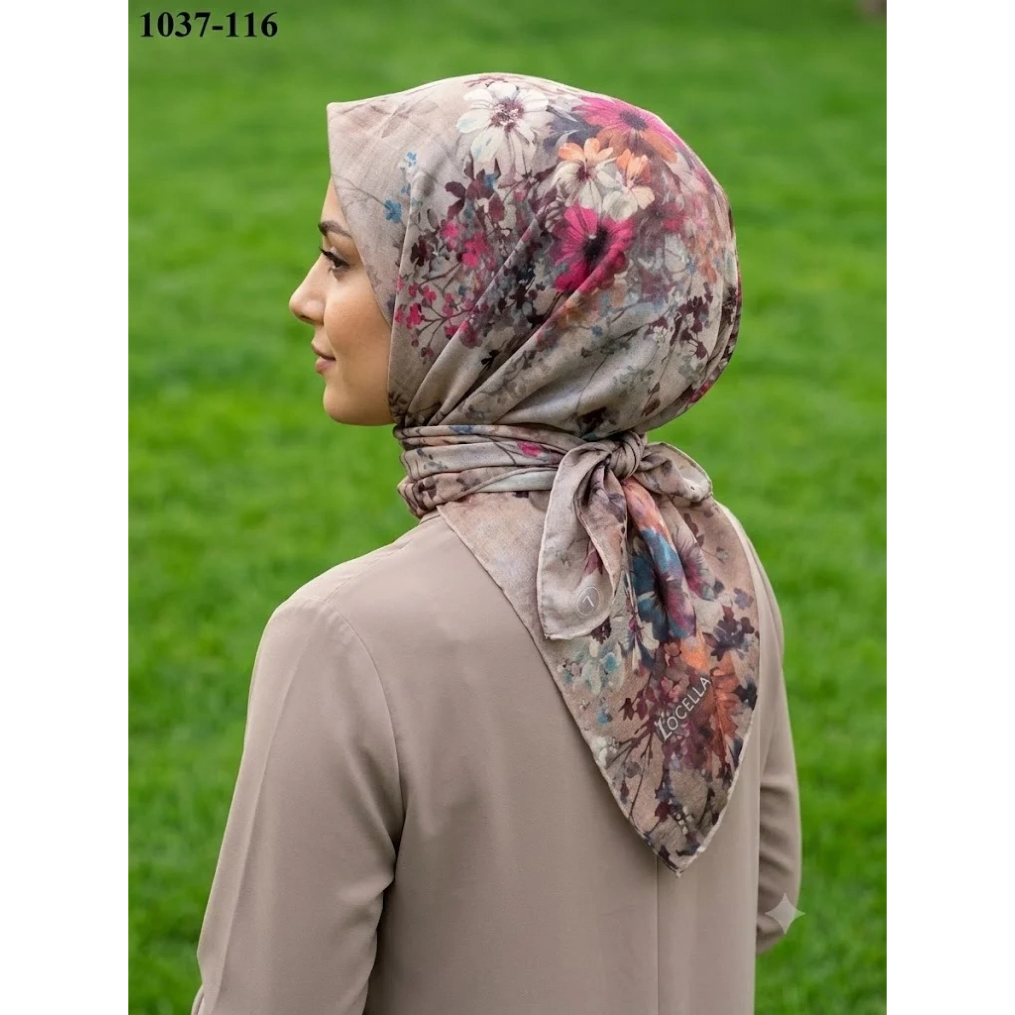Locella Soft Pamuk Eşarp (A.Vizon-Pembe) 1037-116