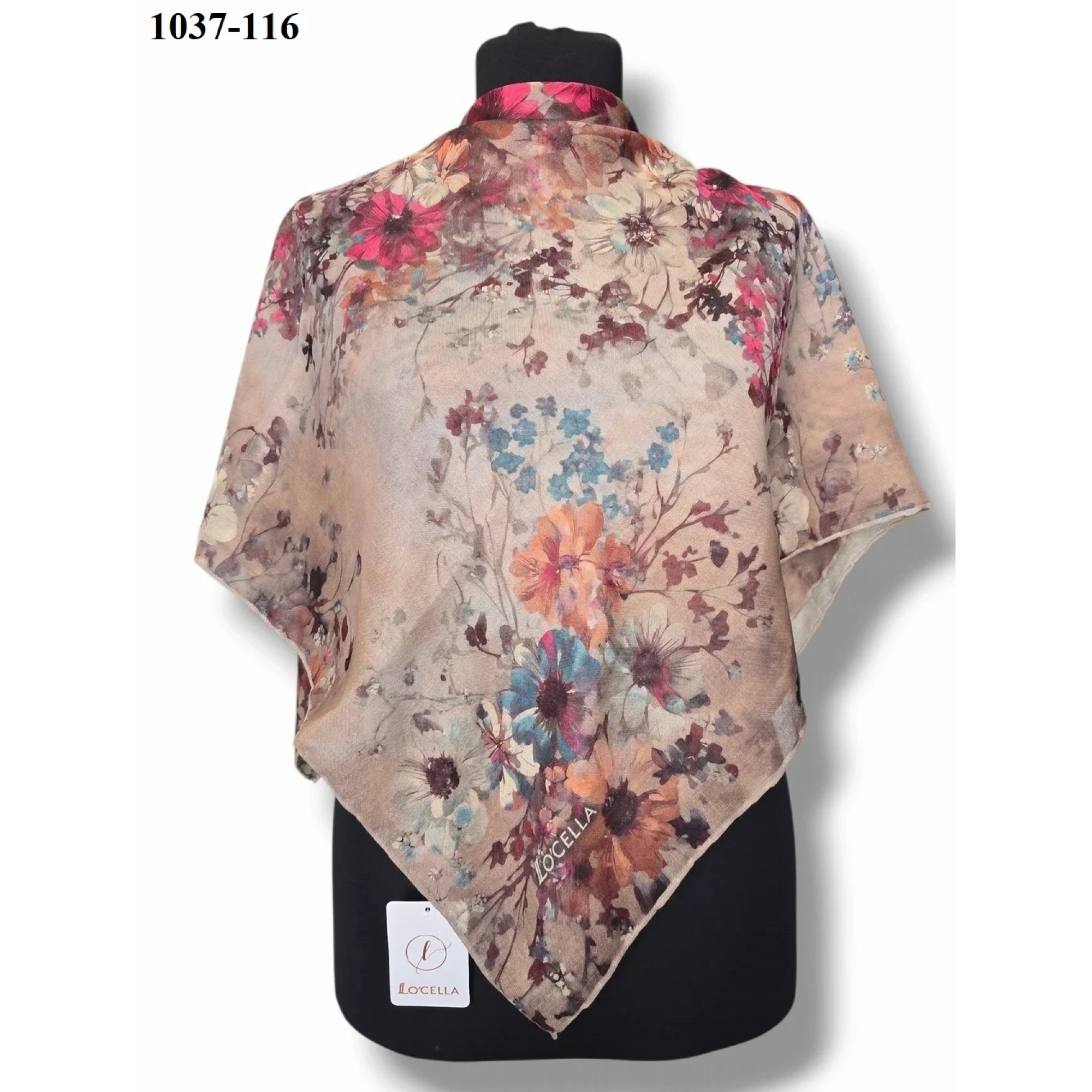 Locella Soft Pamuk Eşarp (A.Vizon-Pembe) 1037-116