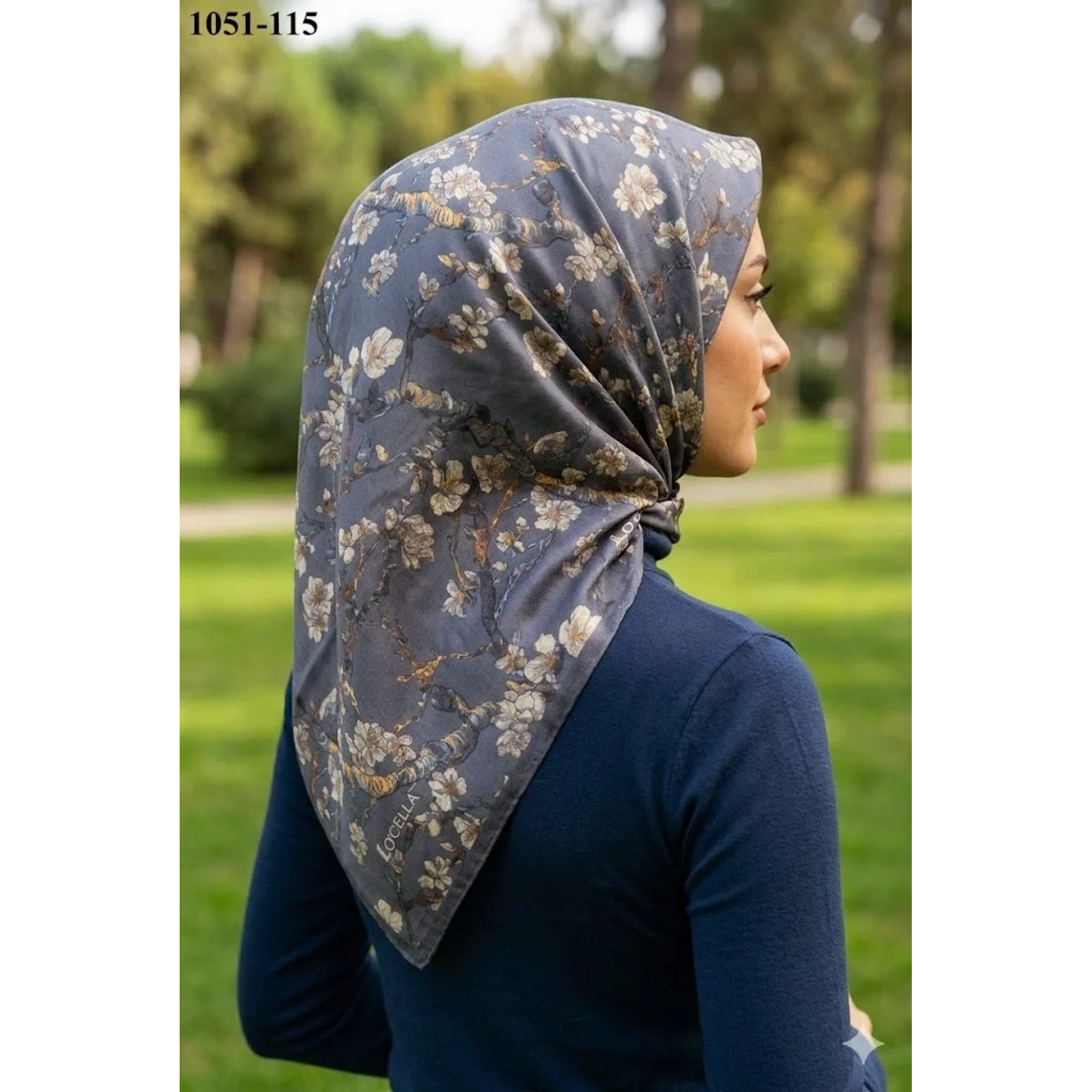 Locella Soft Pamuk Eşarp (Gri) 1051-115