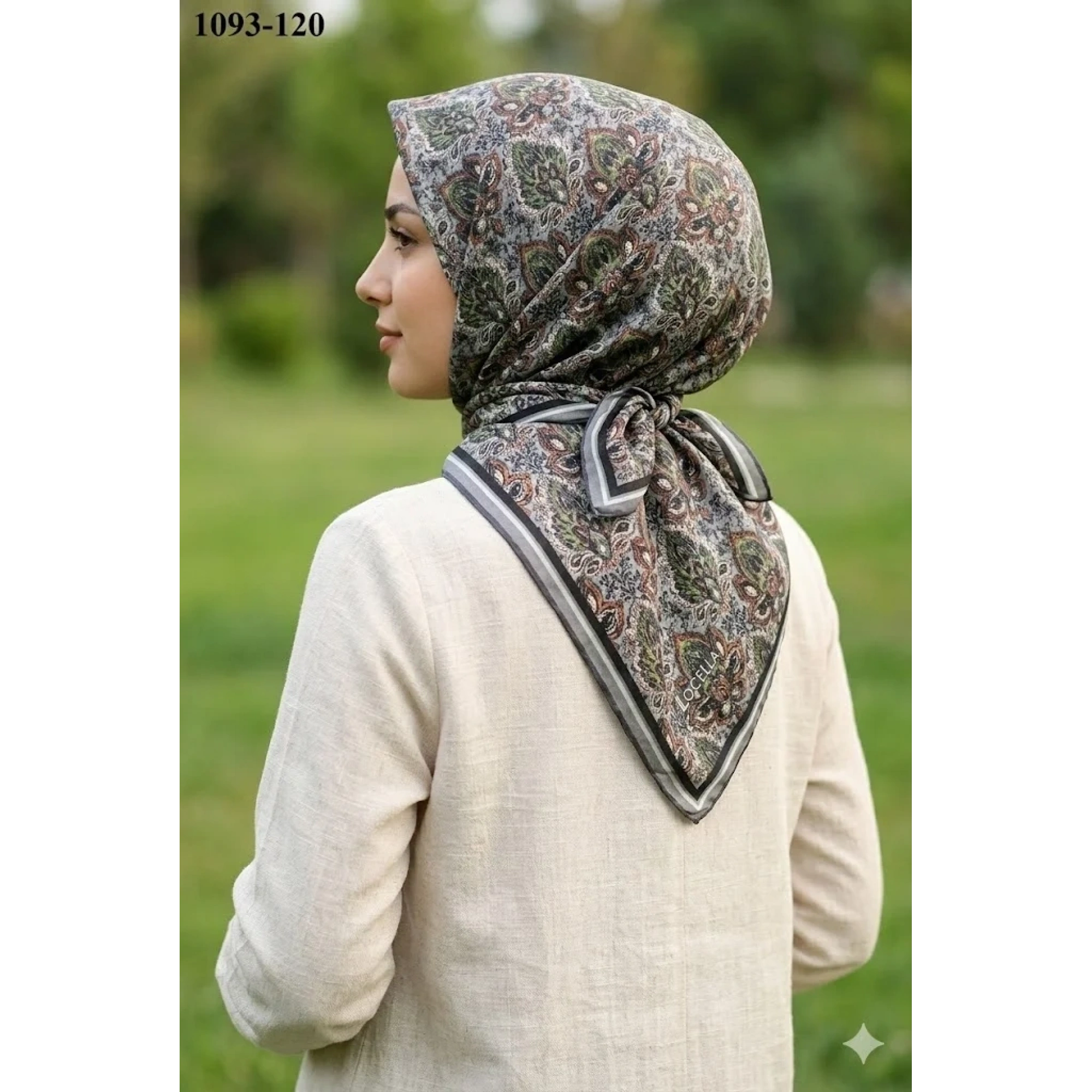 Locella Soft Pamuk Eşarp (Gri) 1093-120