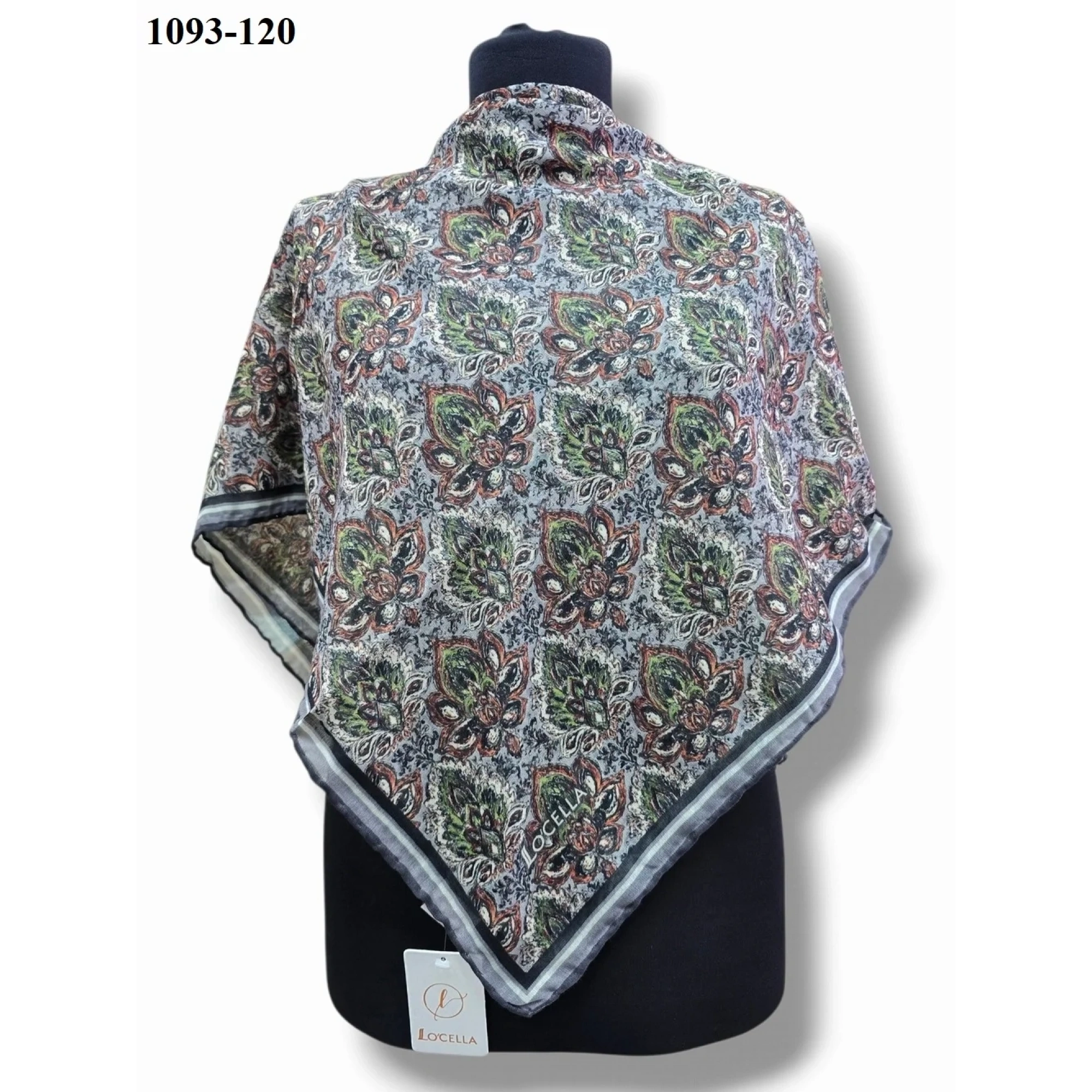 Locella Soft Pamuk Eşarp (Gri) 1093-120