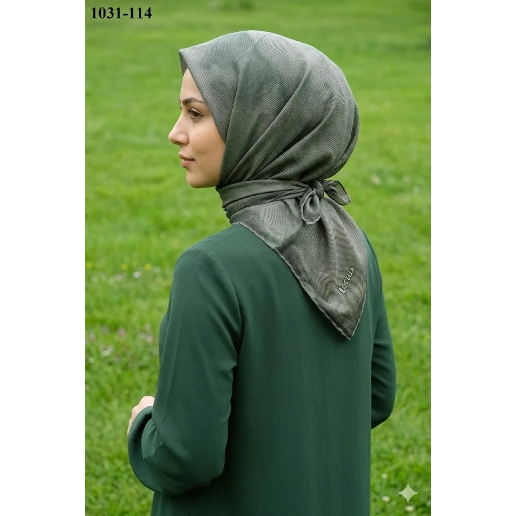 Locella Soft Pamuk Eşarp (Haki) 1031-114