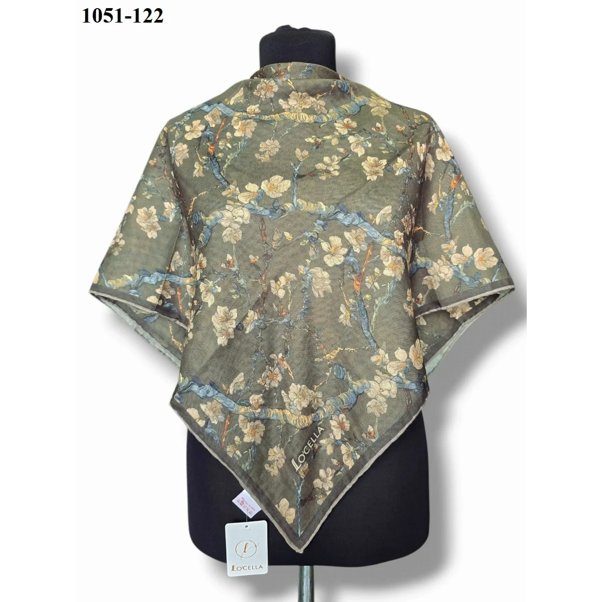 Locella Soft Pamuk Eşarp (Haki) 1051-122