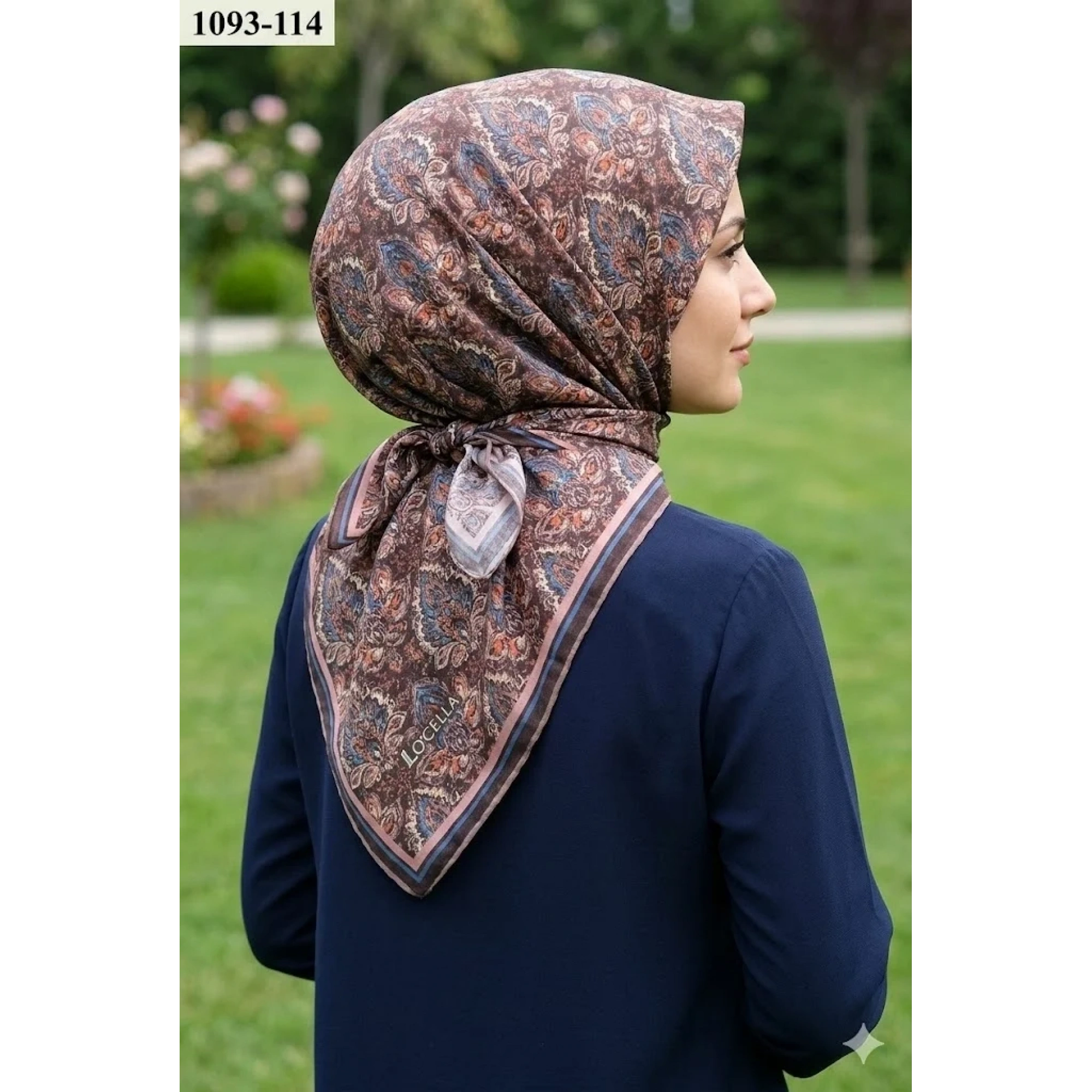 Locella Soft Pamuk Eşarp (Kahverengi) 1093-114