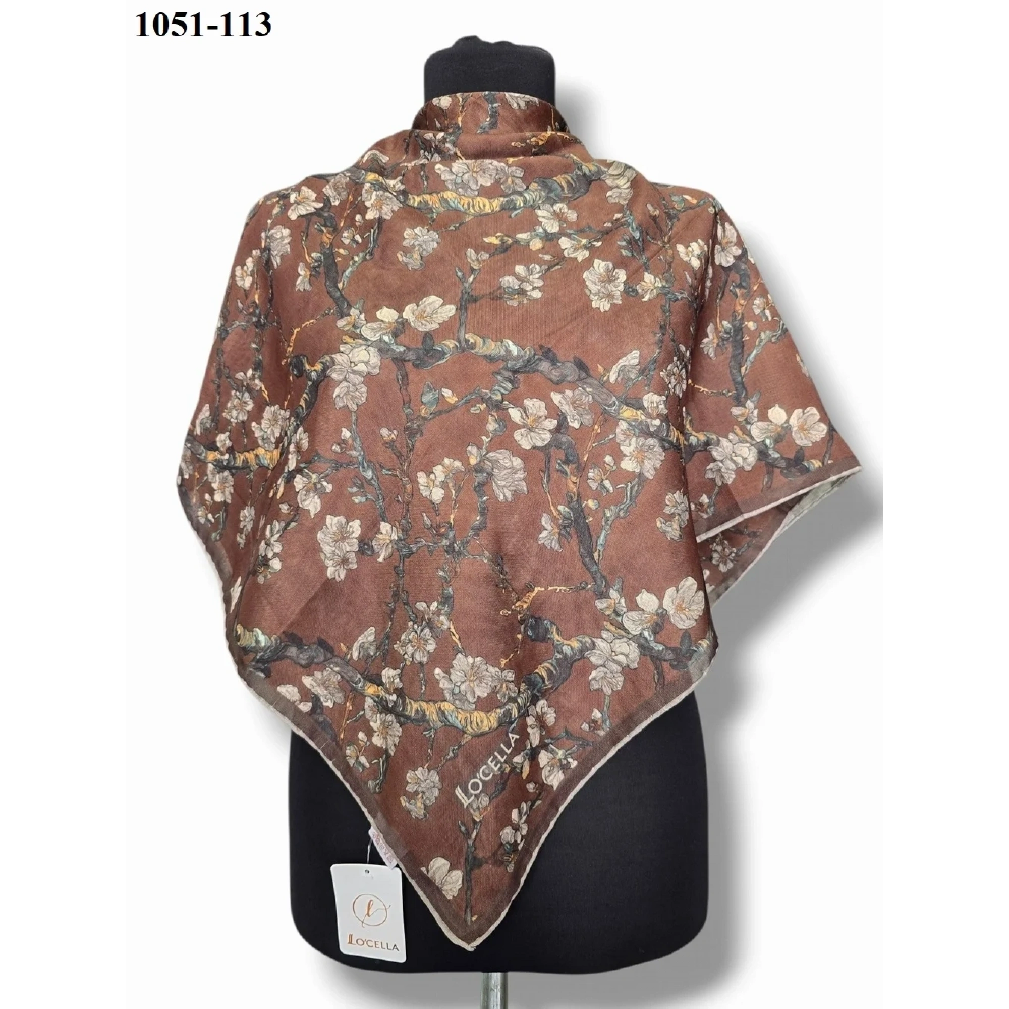 Locella Soft Pamuk Eşarp (Kızıl Kahve) 1051-113