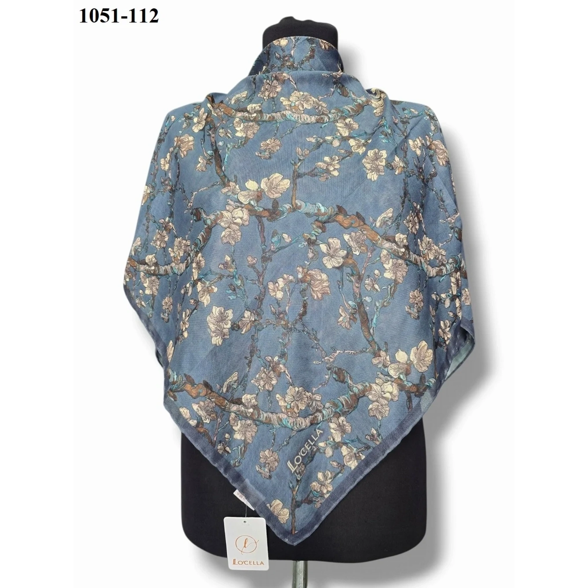 Locella Soft Pamuk Eşarp (Koyu Mavi) 1051-112