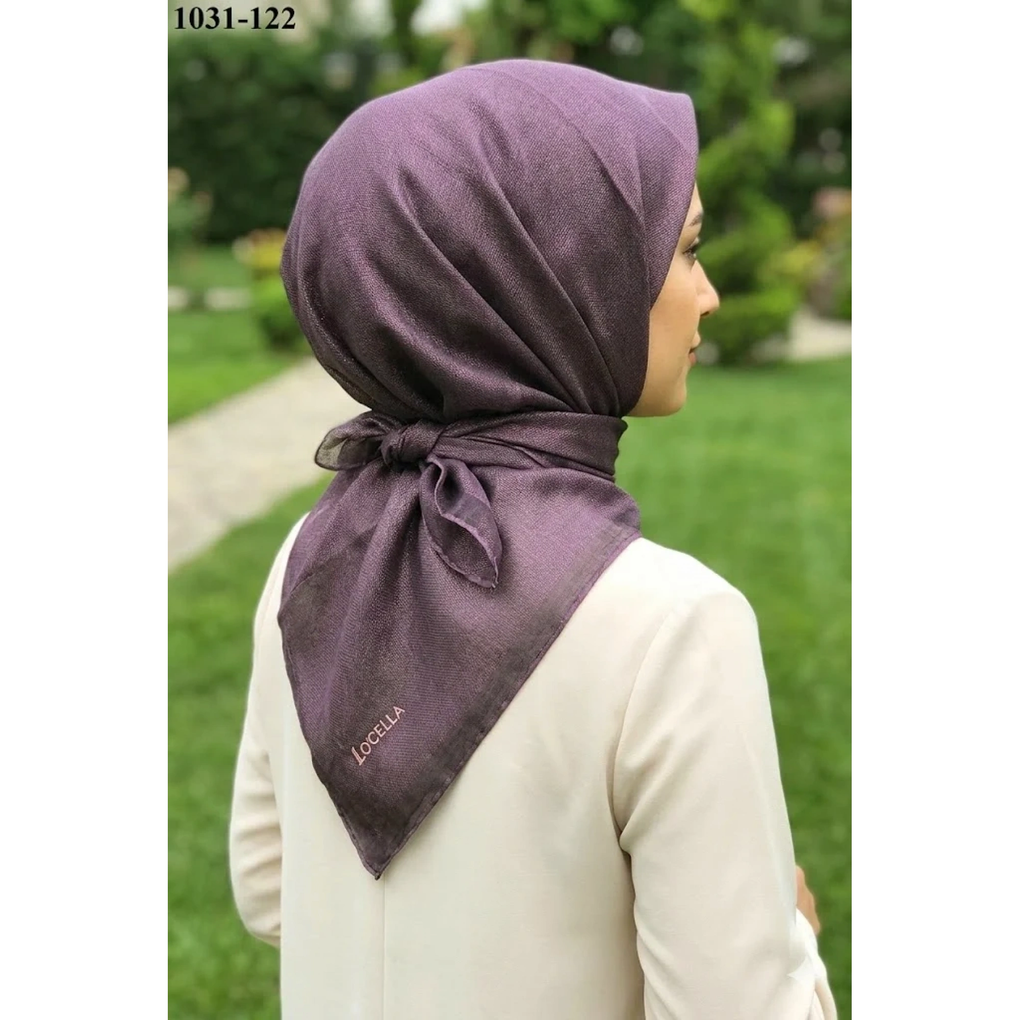 Locella Soft Pamuk Eşarp (Koyu Mürdüm) 1031-122