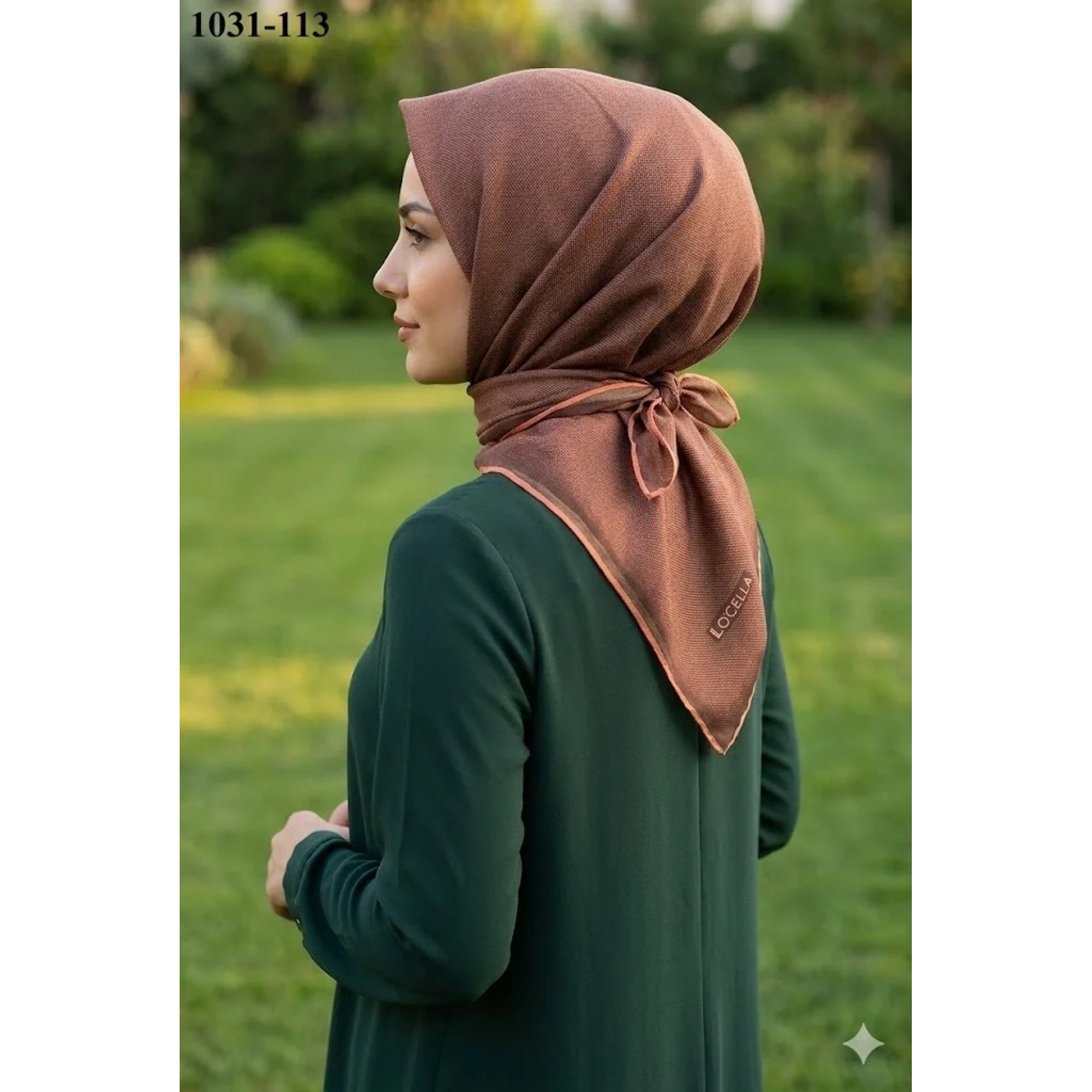 Locella Soft Pamuk Eşarp ( Koyu Taba) 1031-113
