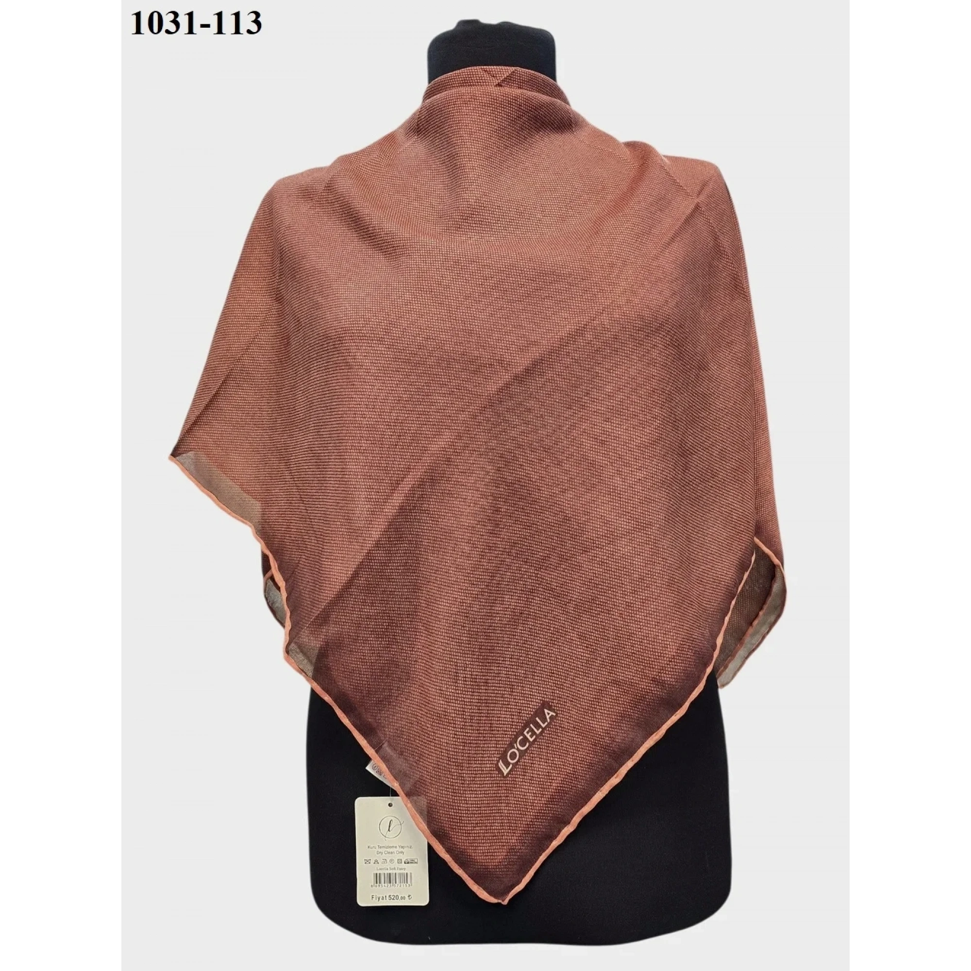 Locella Soft Pamuk Eşarp ( Koyu Taba) 1031-113