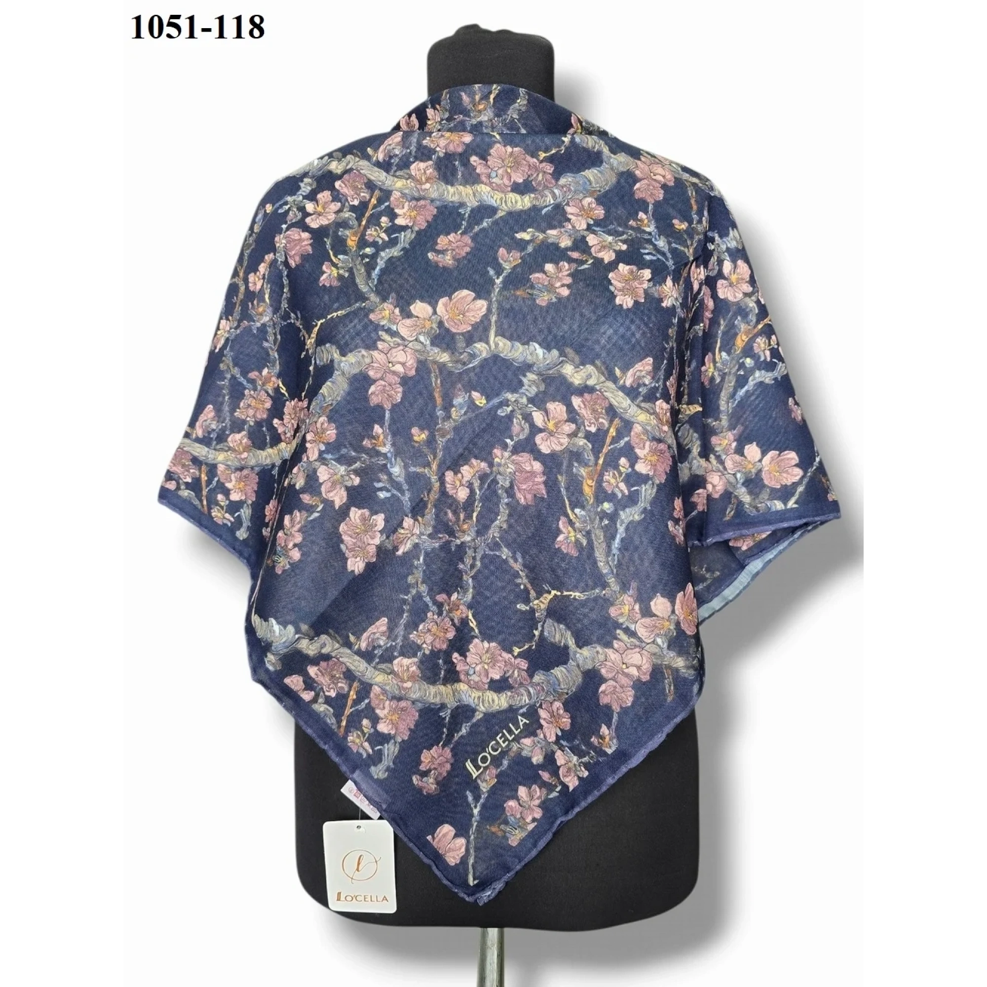 Locella Soft Pamuk Eşarp (Lacivert) 1051-118