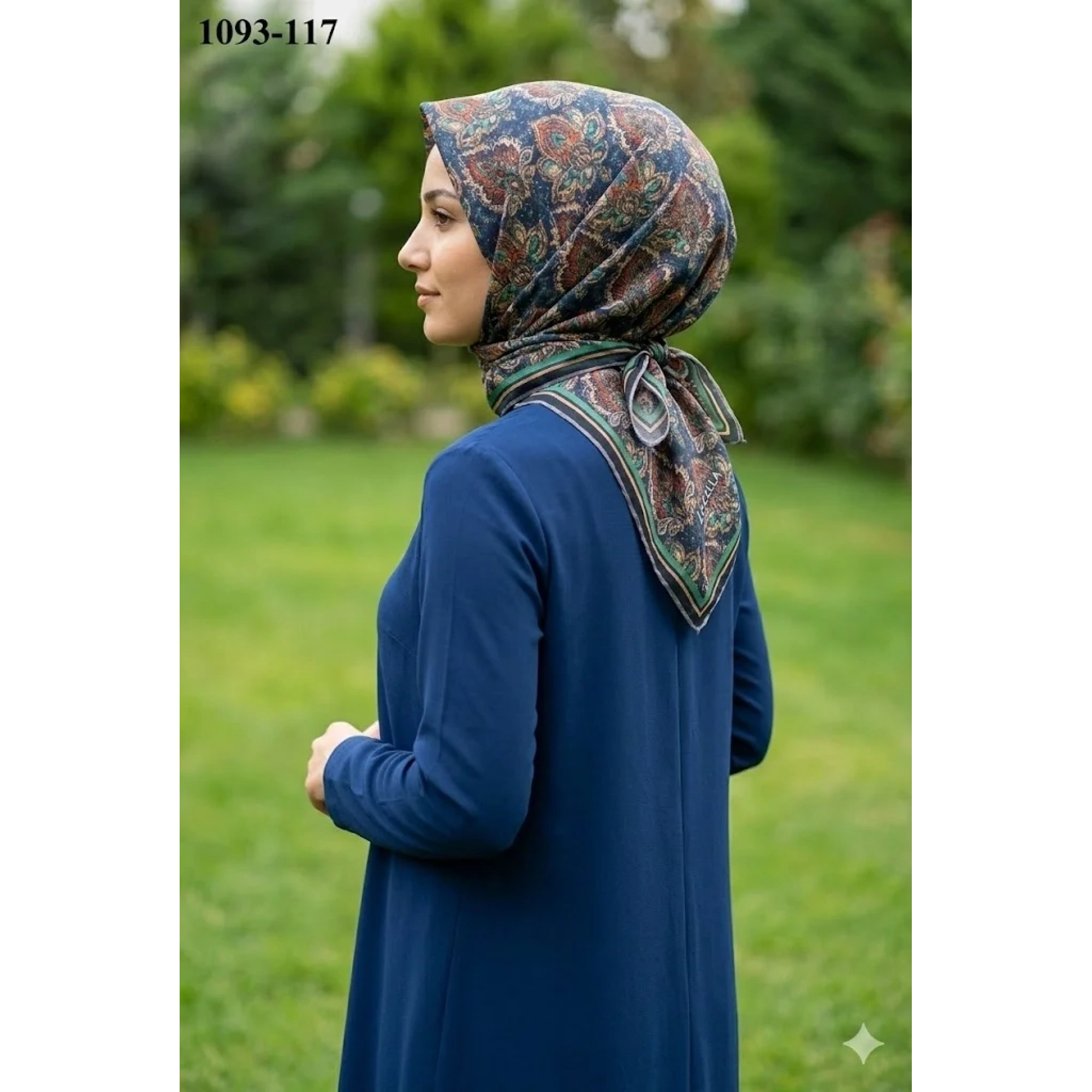 Locella Soft Pamuk Eşarp (Lacivert) 1093-117