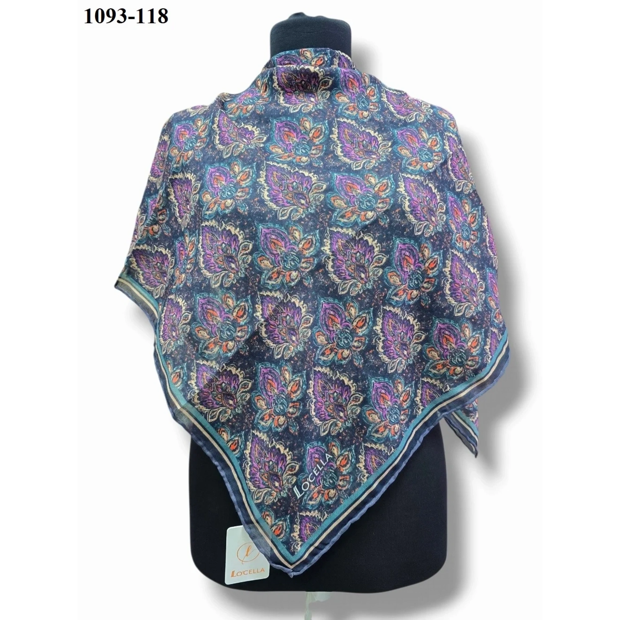 Locella Soft Pamuk Eşarp (Lacivert) 1093-118