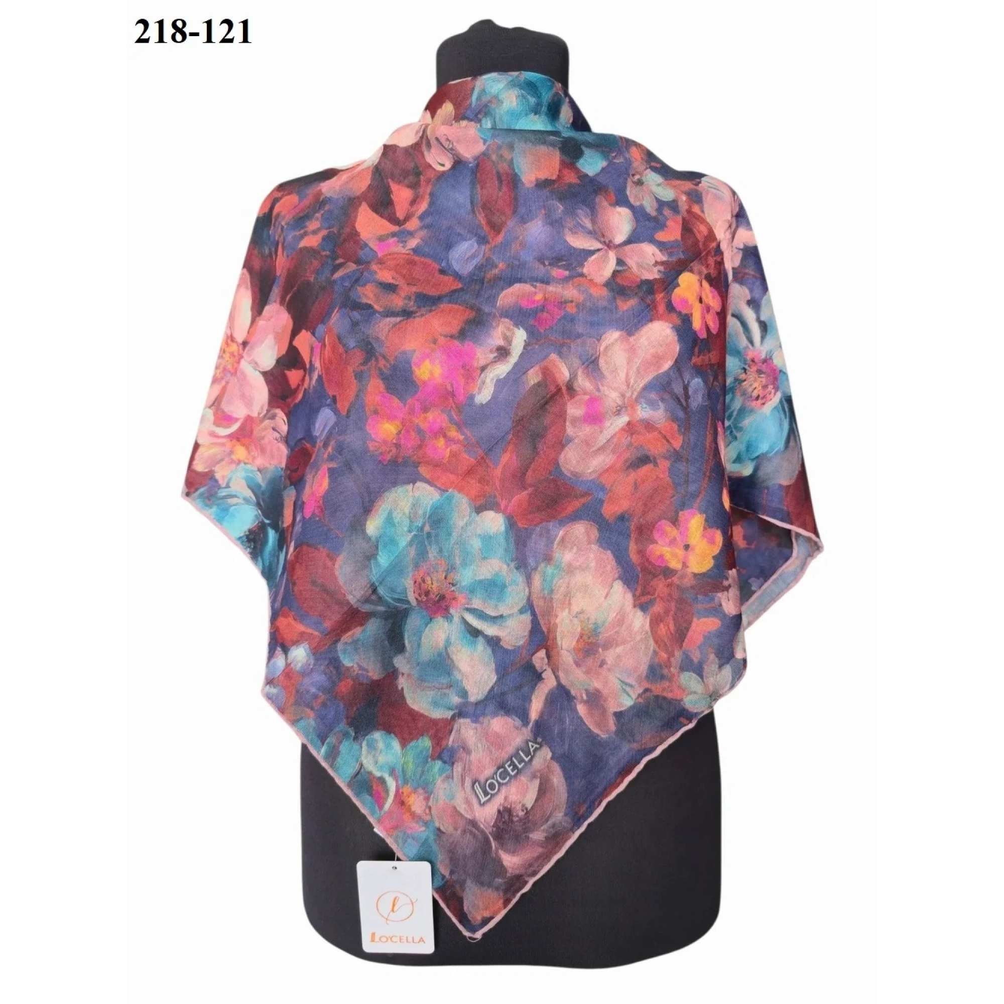 Locella Soft Pamuk Eşarp (Lacivert) 218-121