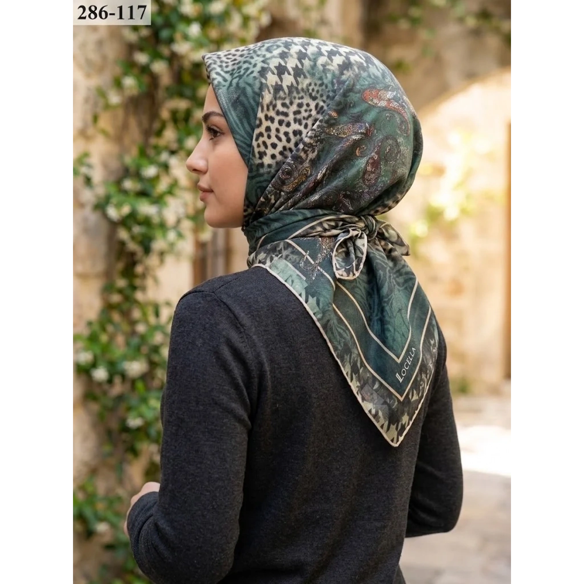 Locella Soft Pamuk Eşarp (Leopar Desen) 286-117