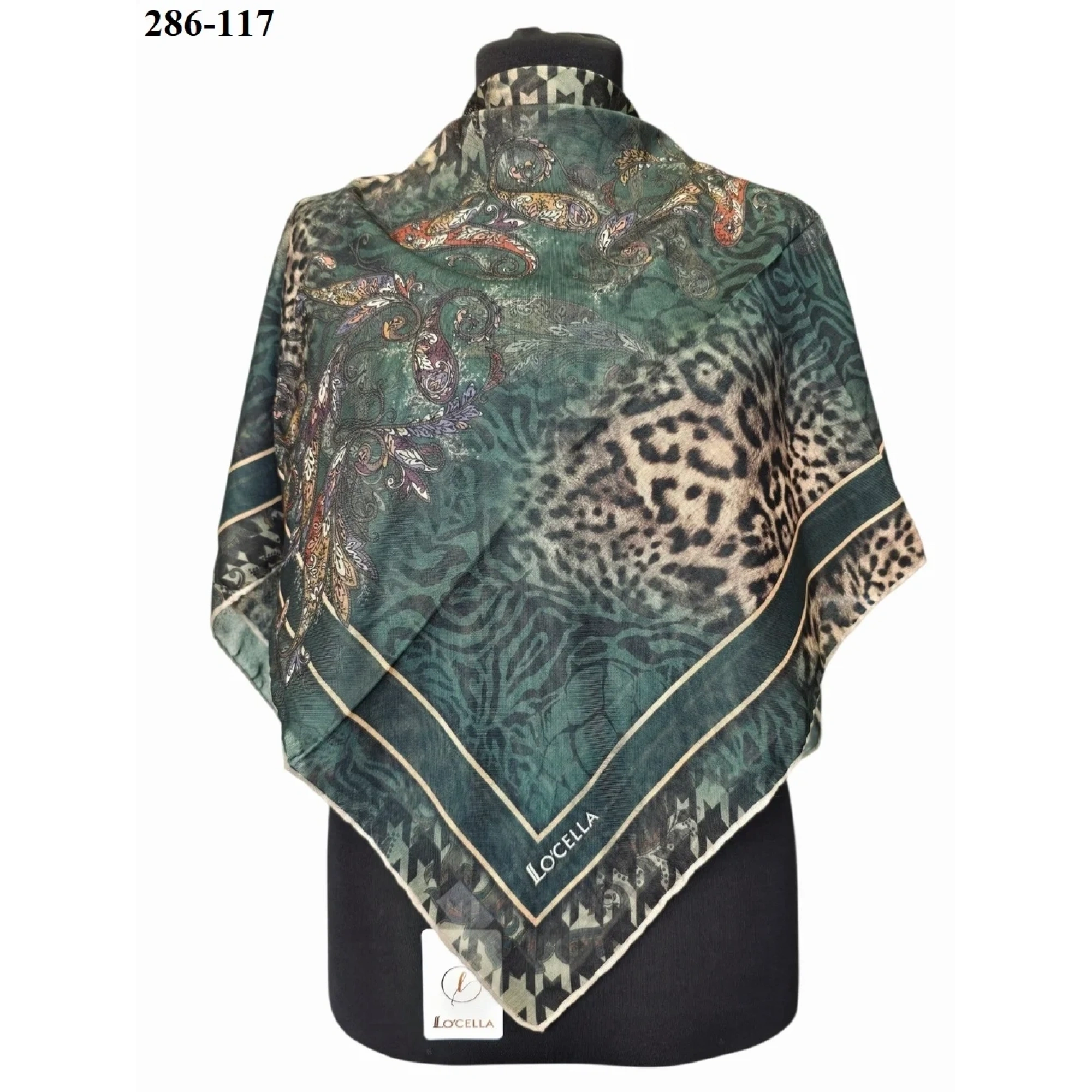 Locella Soft Pamuk Eşarp (Leopar Desen) 286-117