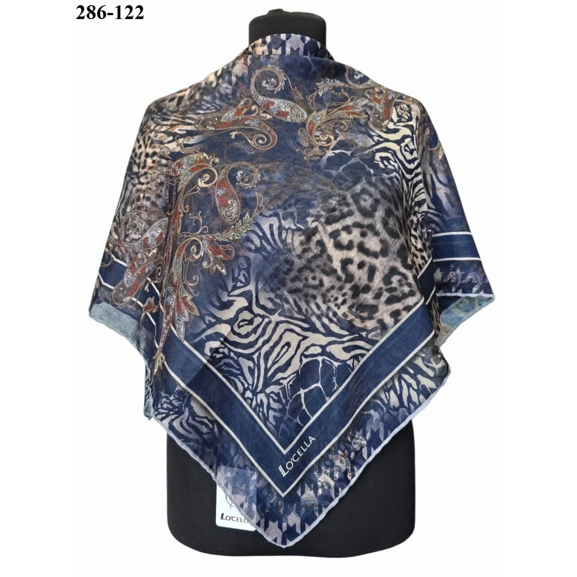 Locella Soft Pamuk Eşarp (Leopar Desen) 286-122