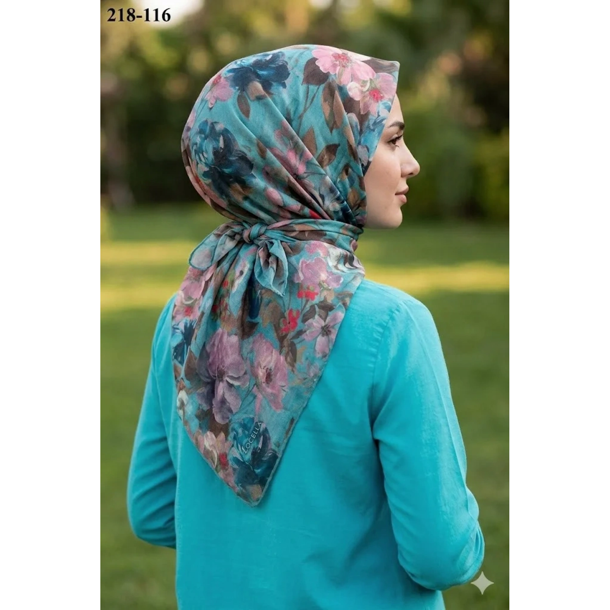 Locella Soft Pamuk Eşarp (Mint) 218-116