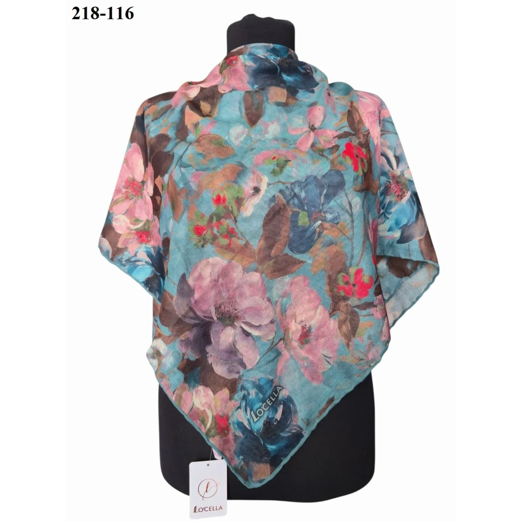 Locella Soft Pamuk Eşarp (Mint) 218-116