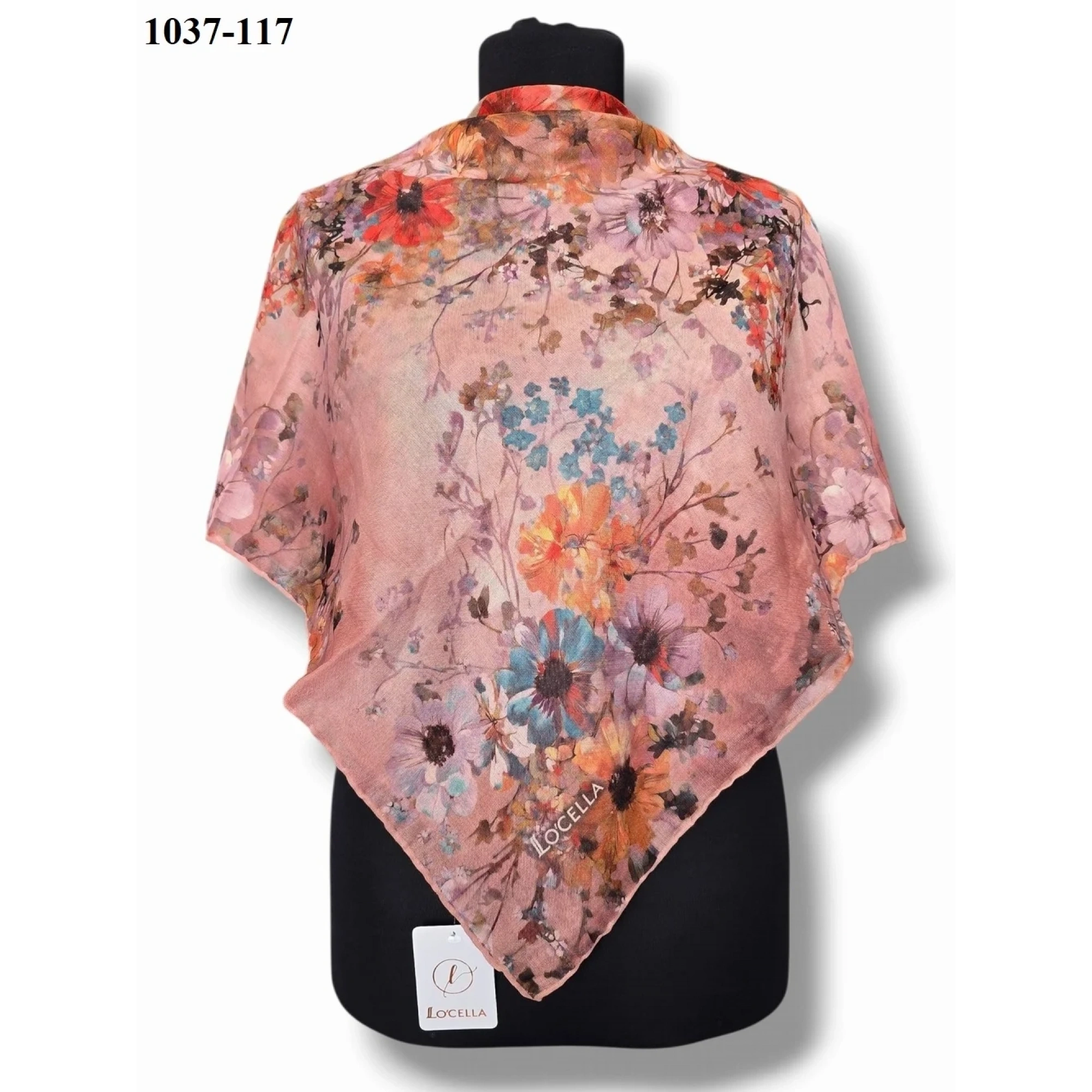 Locella Soft Pamuk Eşarp (Pastel Gül) 1037-117