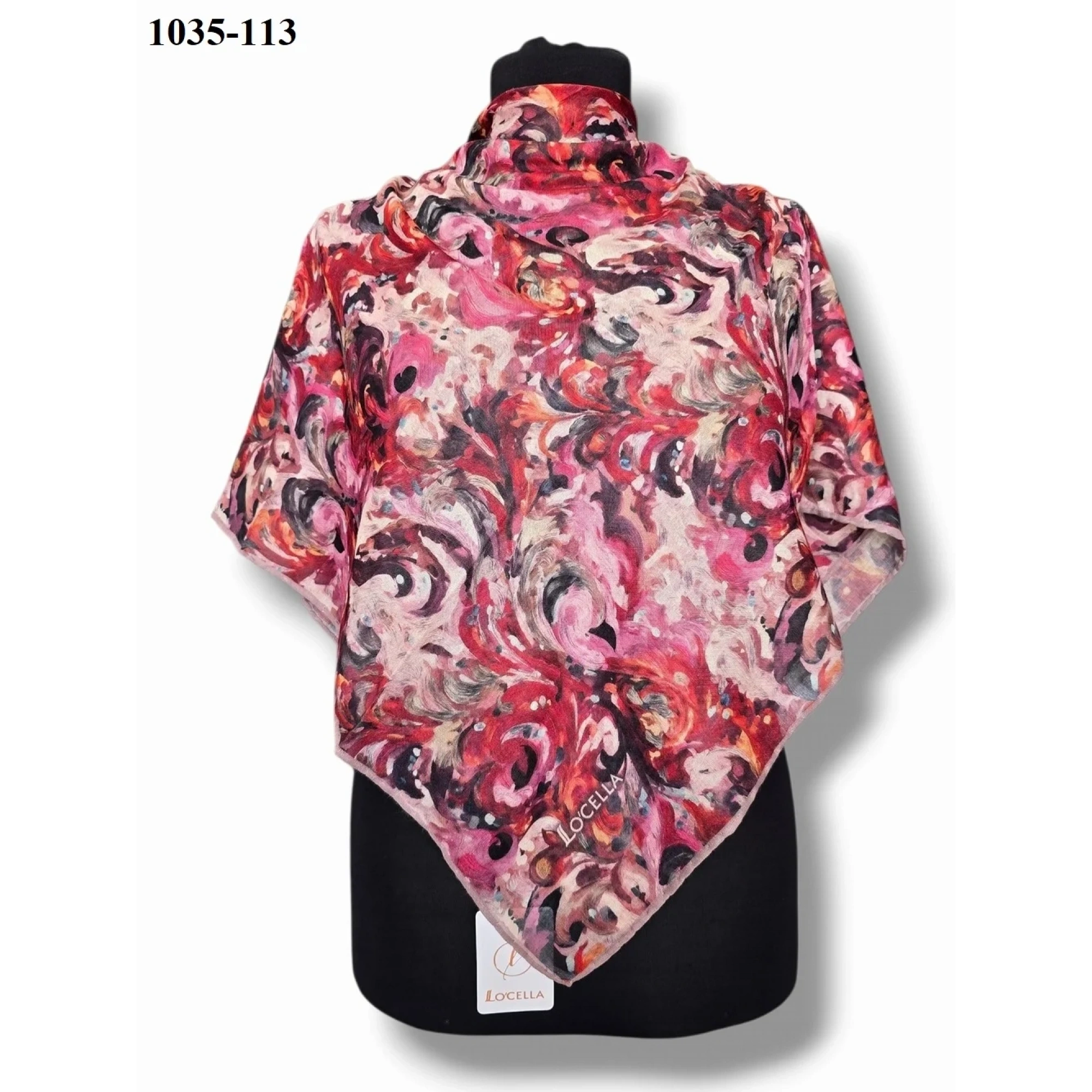 Locella Soft Pamuk Eşarp (pembe-kırmızı) 1035-113