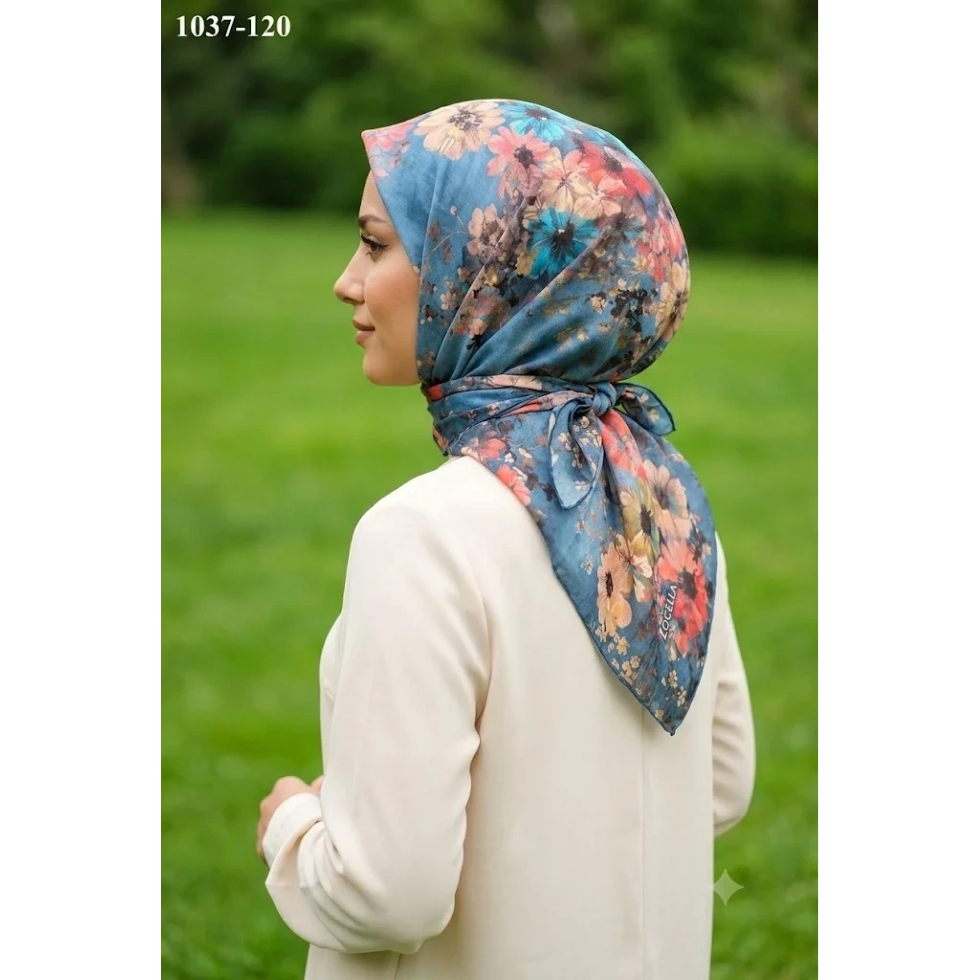 Locella Soft Pamuk Eşarp (Petrol) 1037-120